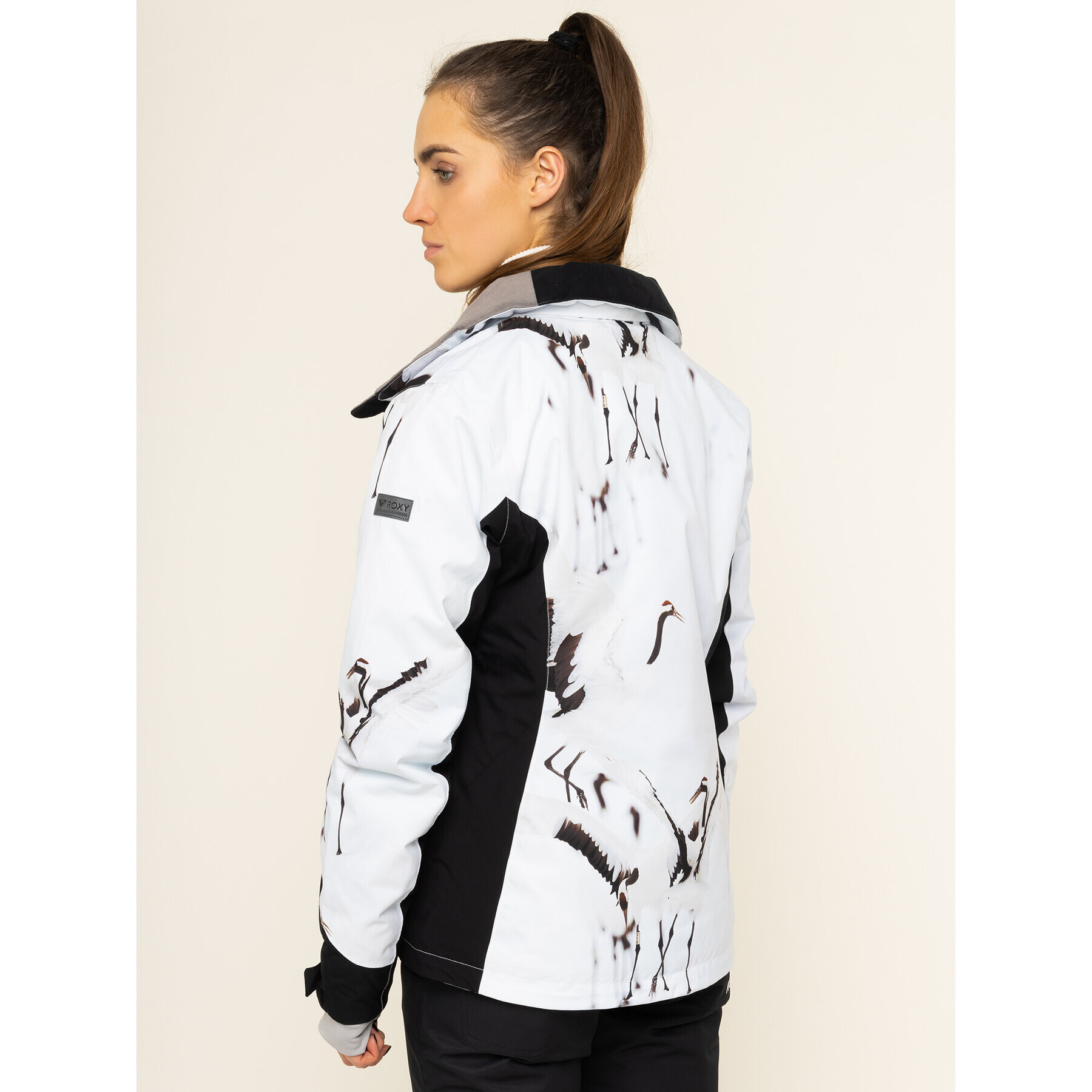 Roxy Скиорско яке Jet Ski ERJTJ03218 Бял Slim Fit - Pepit.bg