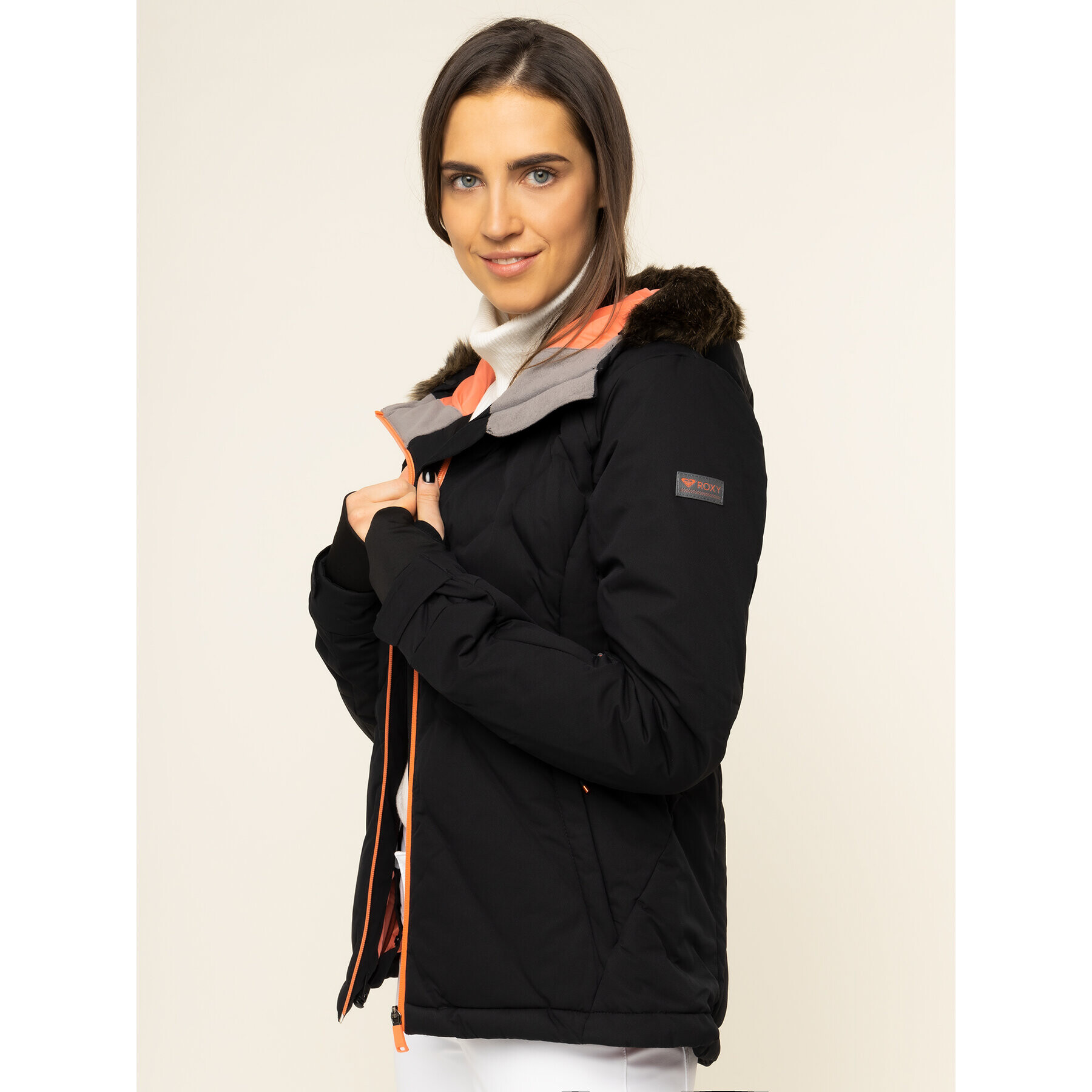Roxy Скиорско яке Breeze ERJTJ03211 Черен Slim Fit - Pepit.bg