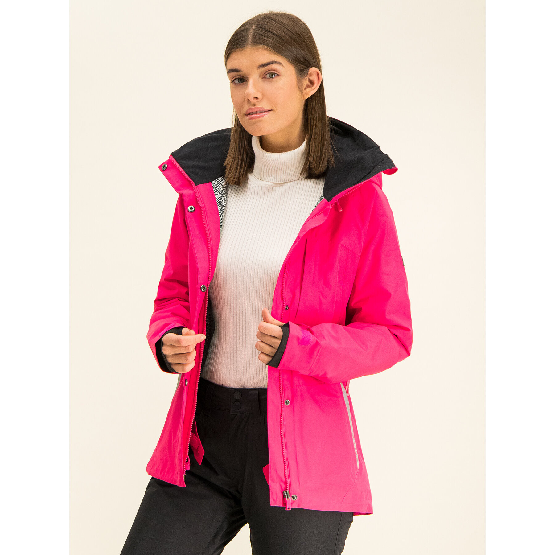 Roxy Сноуборд яке Wilder ERJTJ03213 Розов Short Fit - Pepit.bg