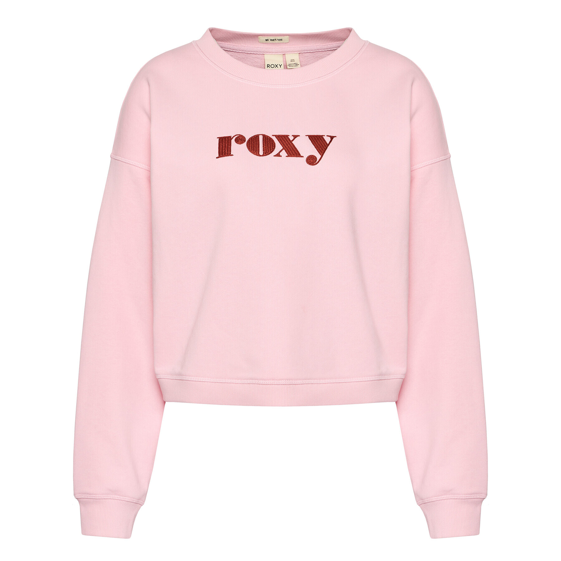 Roxy Суитшърт Break Away Crew ERJFT04394 Розов Regular Fit - Pepit.bg