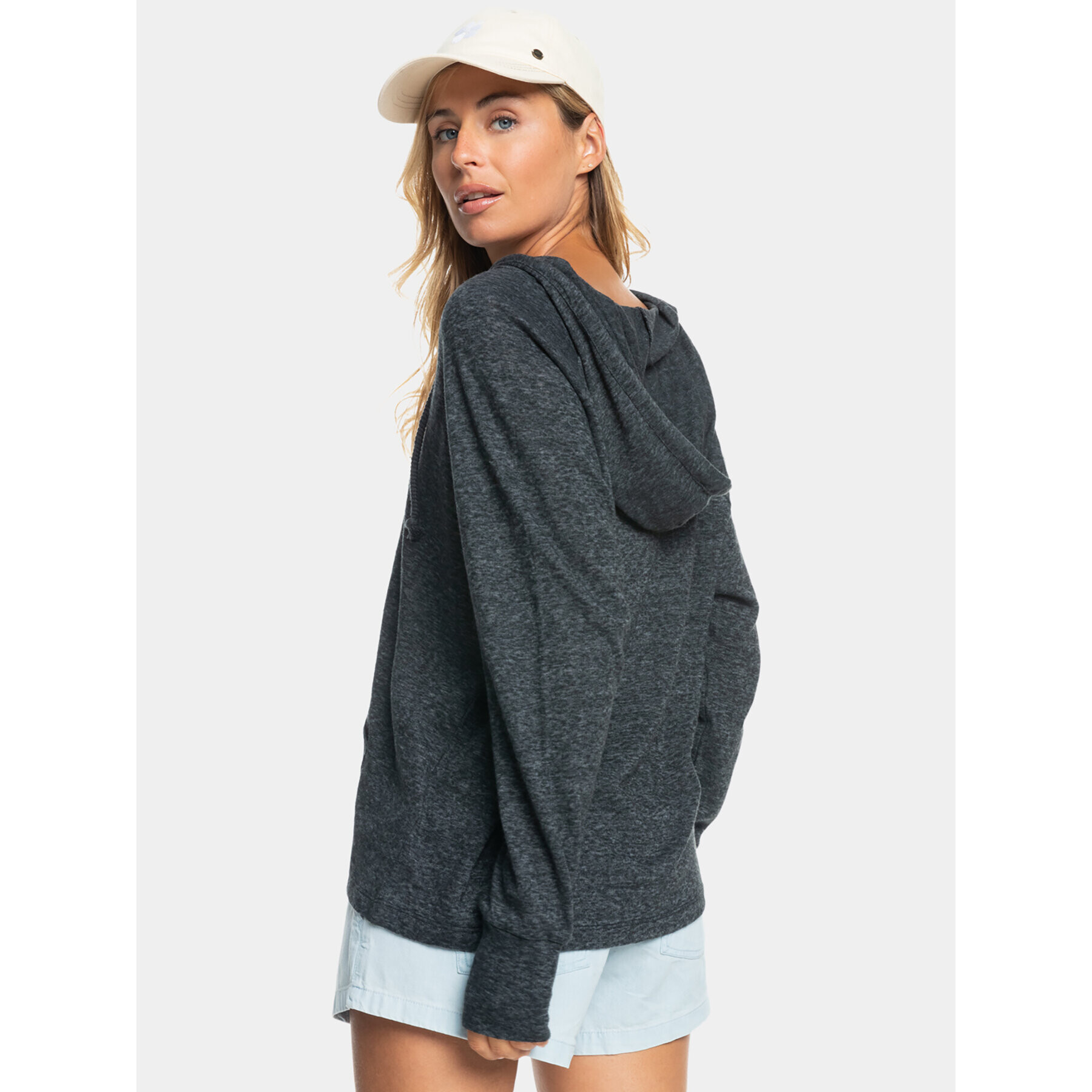 Roxy Суитшърт Dstination Surf Kttp ERJKT03928 Сив Regular Fit - Pepit.bg