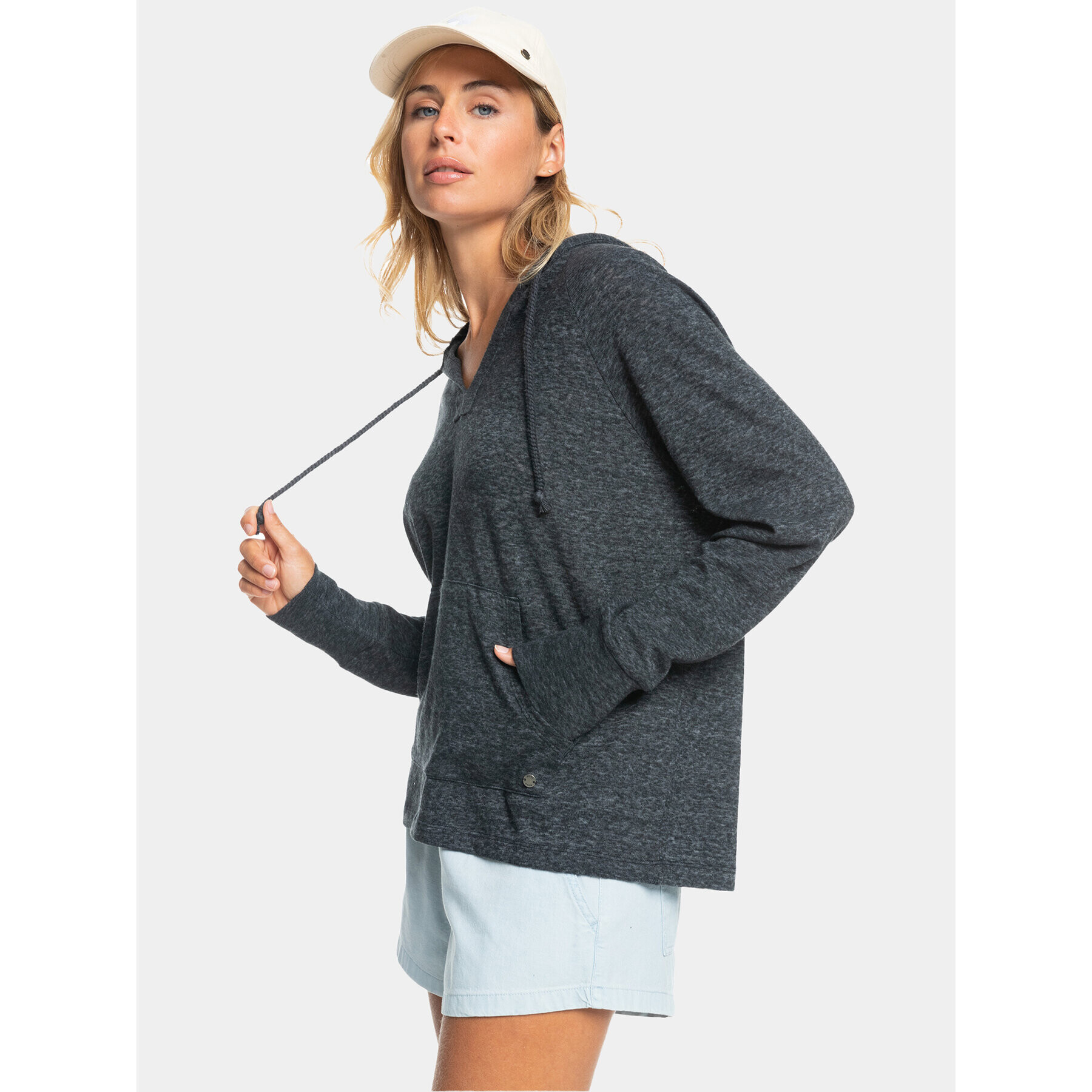 Roxy Суитшърт Dstination Surf Kttp ERJKT03928 Сив Regular Fit - Pepit.bg