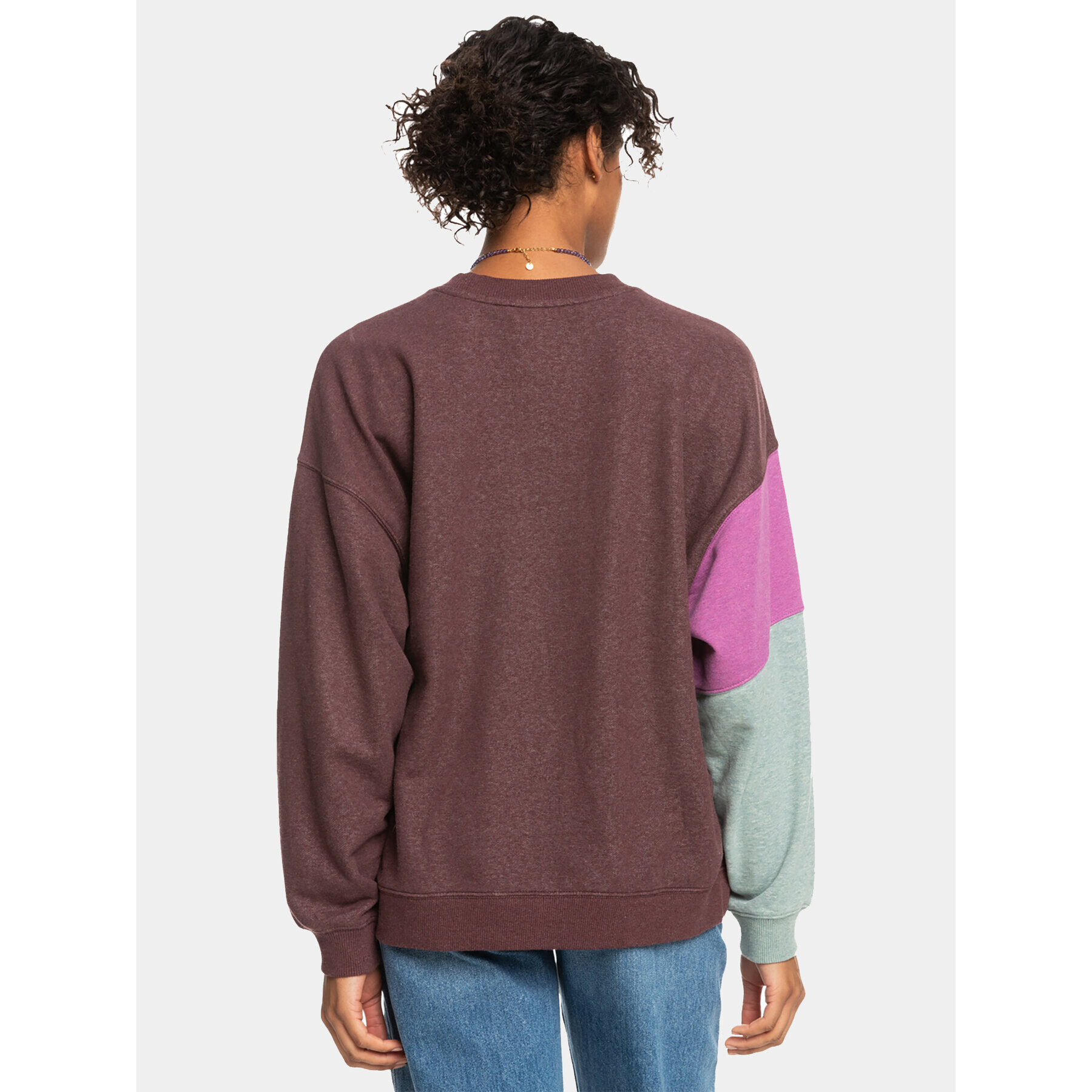 Roxy Суитшърт Happy Daize Otlr ERJFT04752 Кафяв Regular Fit - Pepit.bg