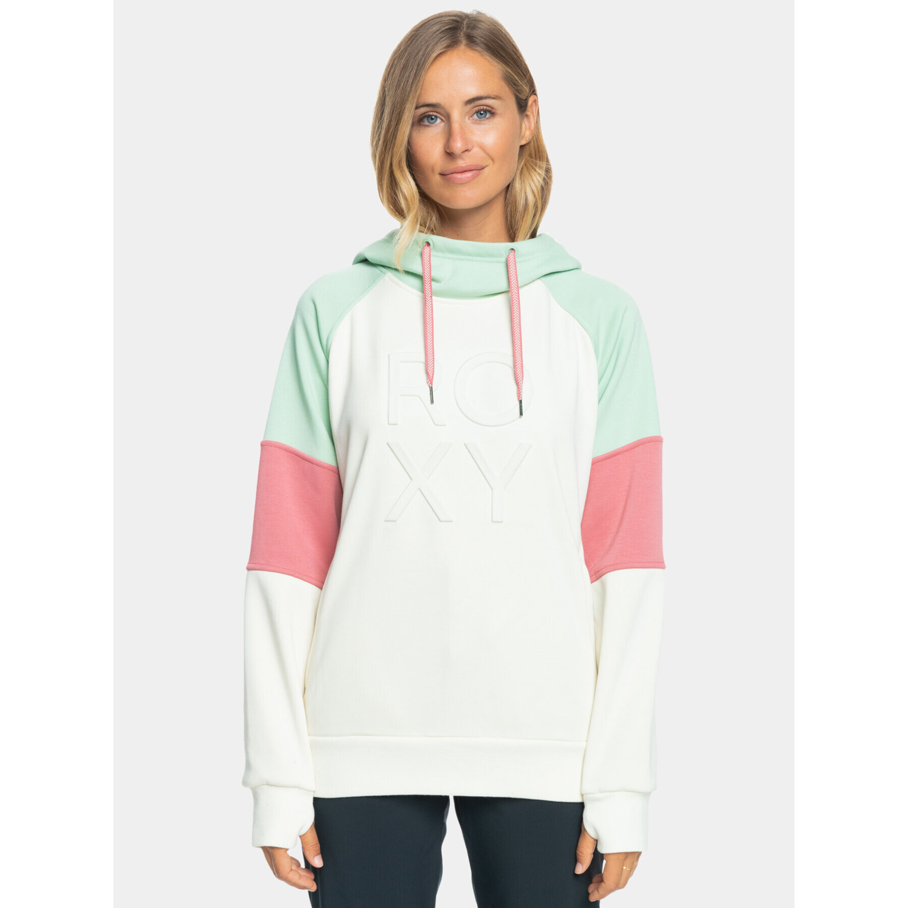 Roxy Суитшърт Liberty Hoodie Otlr ERJFT04711 Екрю Regular Fit - Pepit.bg