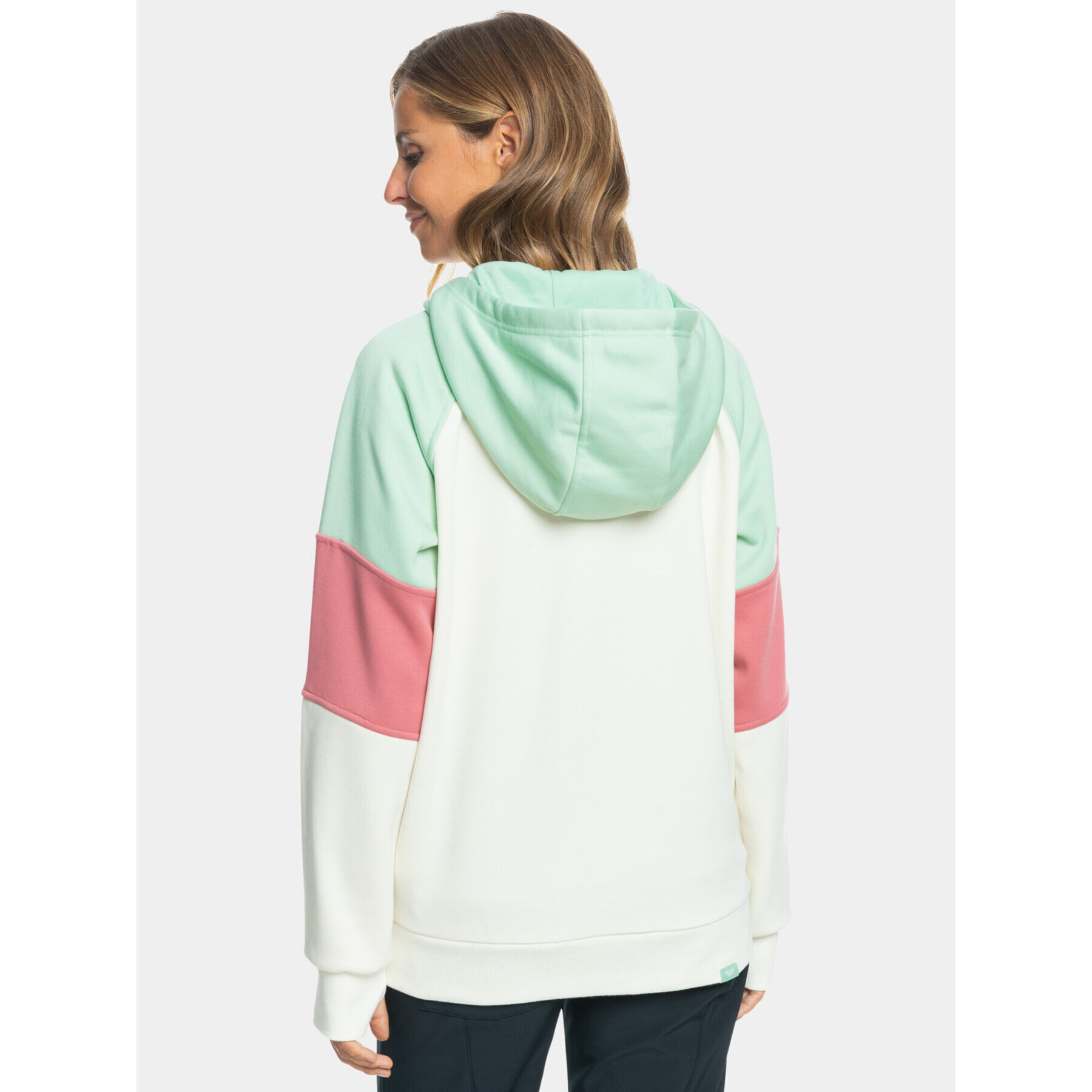 Roxy Суитшърт Liberty Hoodie Otlr ERJFT04711 Екрю Regular Fit - Pepit.bg