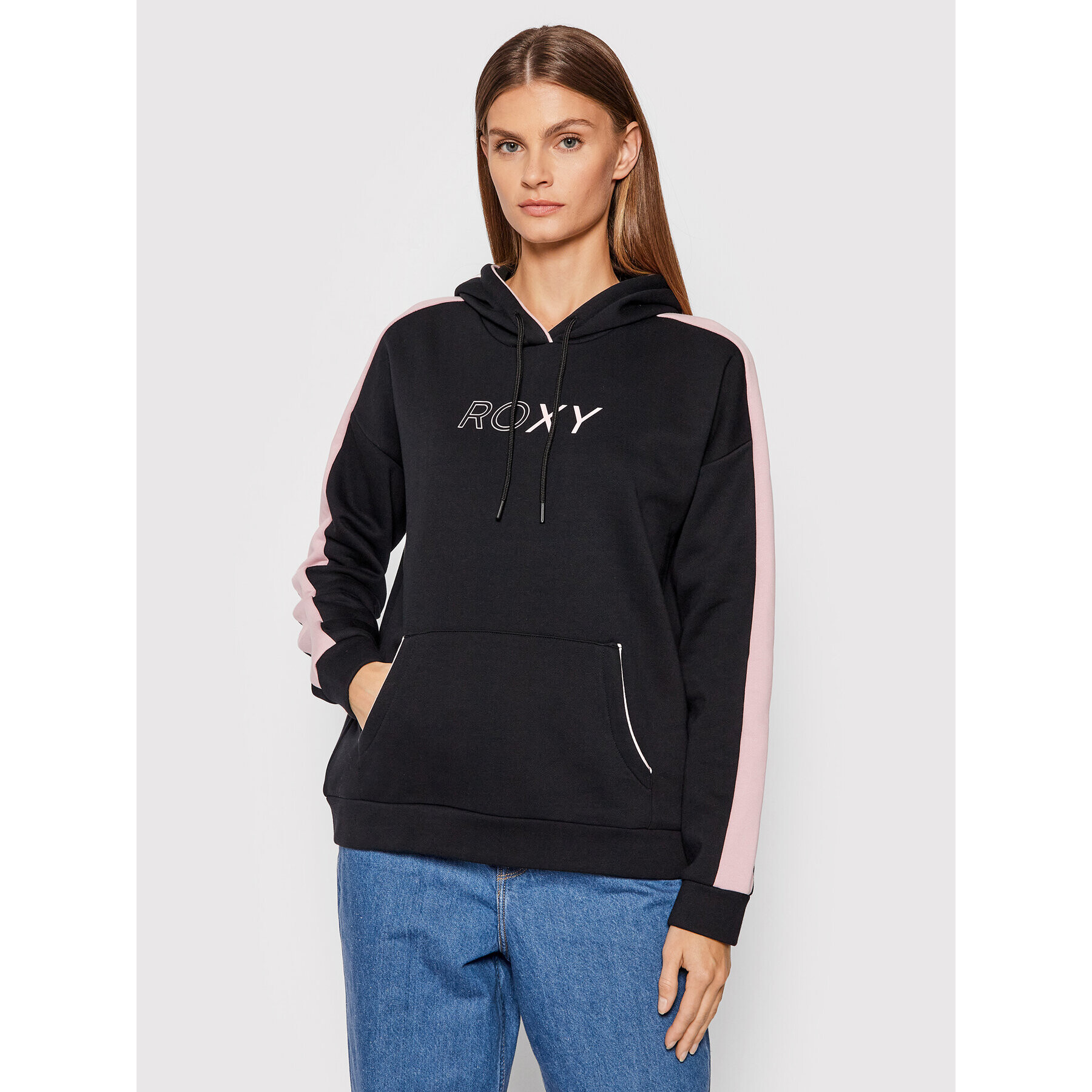 Roxy Суитшърт Music Feels Better ERJFT04457 Черен Regular Fit - Pepit.bg