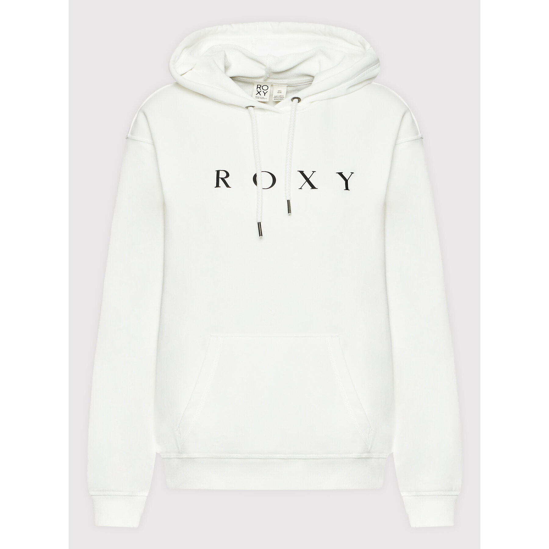 Roxy Суитшърт Surf Stoked ERJFT04536 Бял Relaxed Fit - Pepit.bg