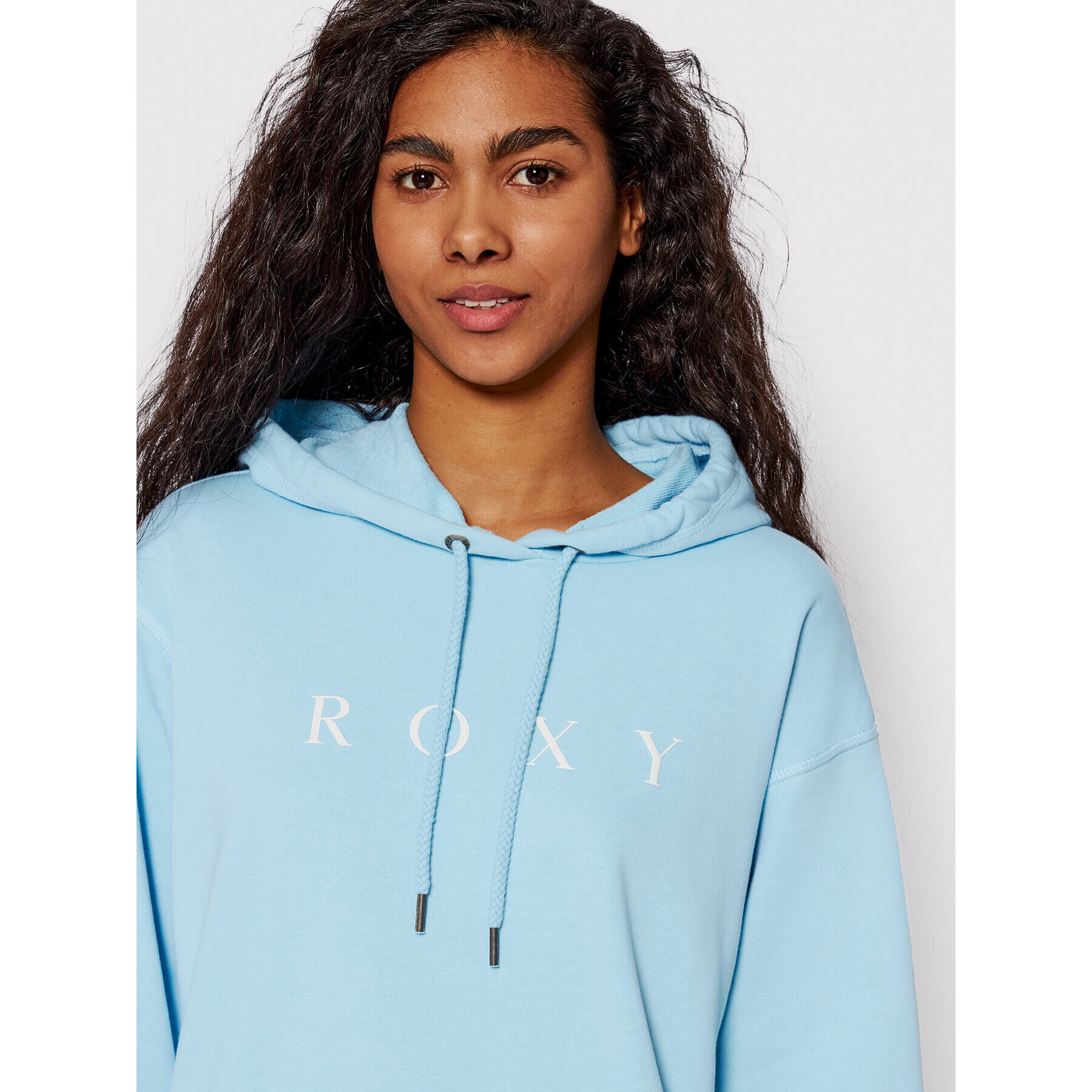 Roxy Суитшърт Surf Stoked ERJFT04536 Син Relaxed Fit - Pepit.bg