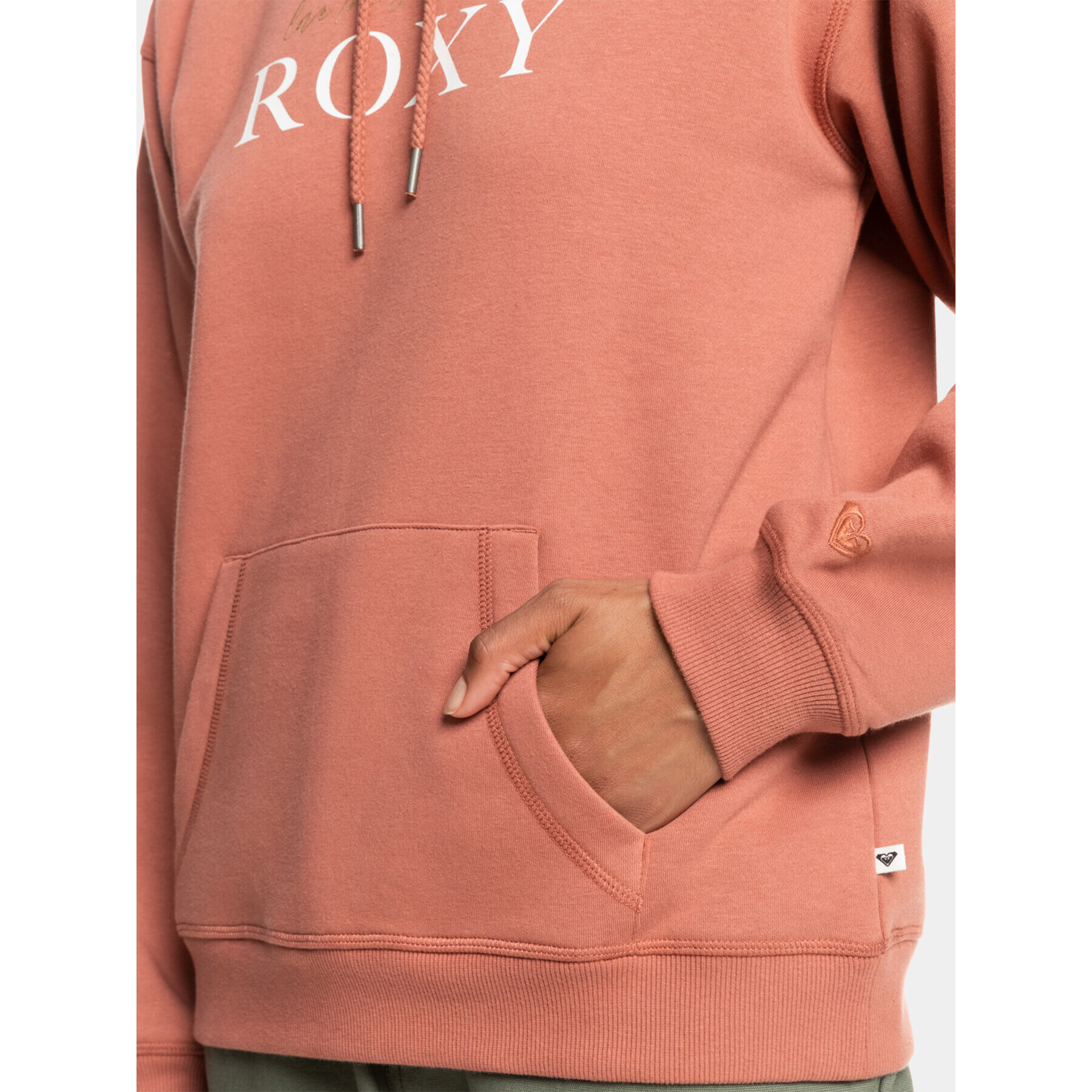 Roxy Суитшърт Surfstokhoodbru Otlr ERJFT04740 Оранжев Regular Fit - Pepit.bg