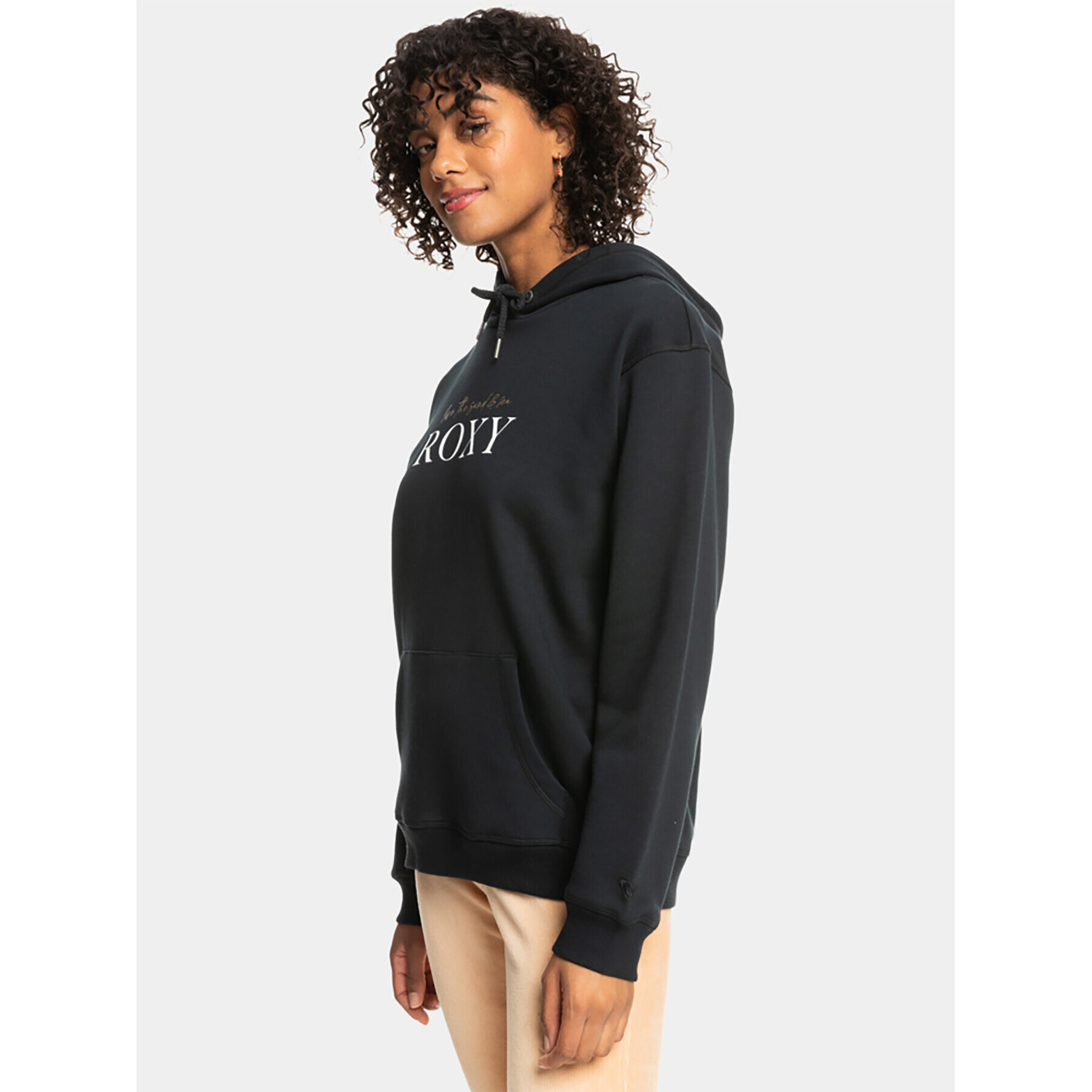Roxy Суитшърт Surfstokhoodbru Otlr ERJFT04740 Сив Regular Fit - Pepit.bg