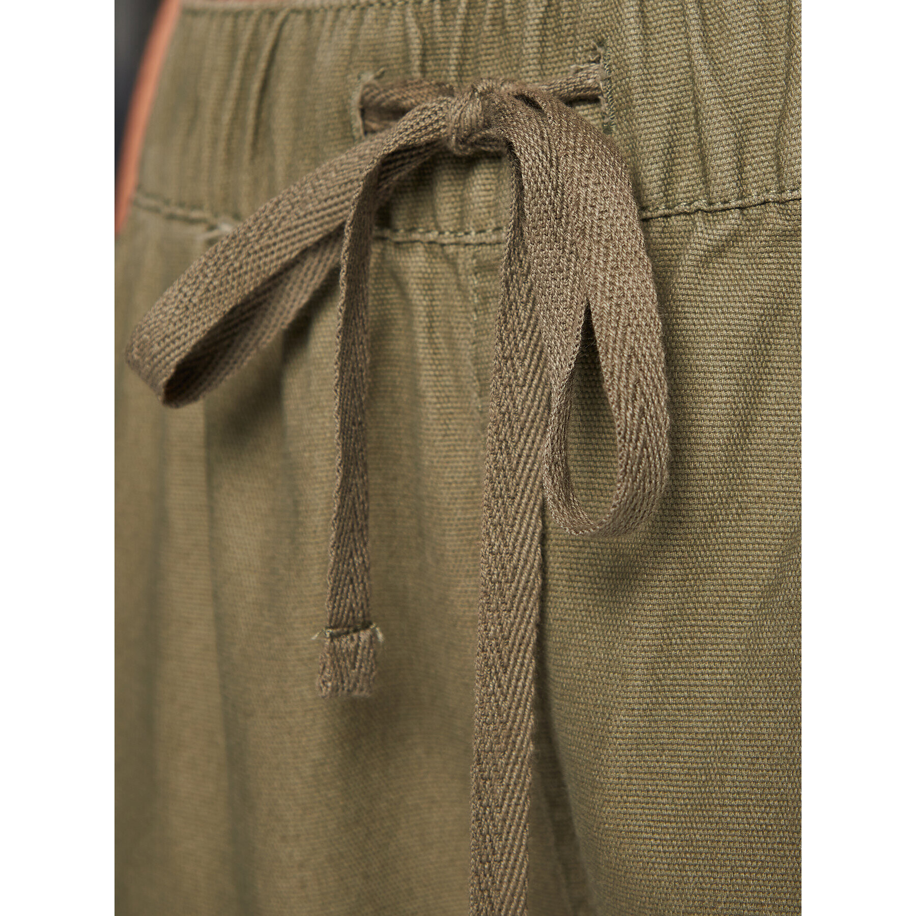 Roxy Текстилни панталони Canvas ERJNP03467 Зелен Relaxed Fit - Pepit.bg