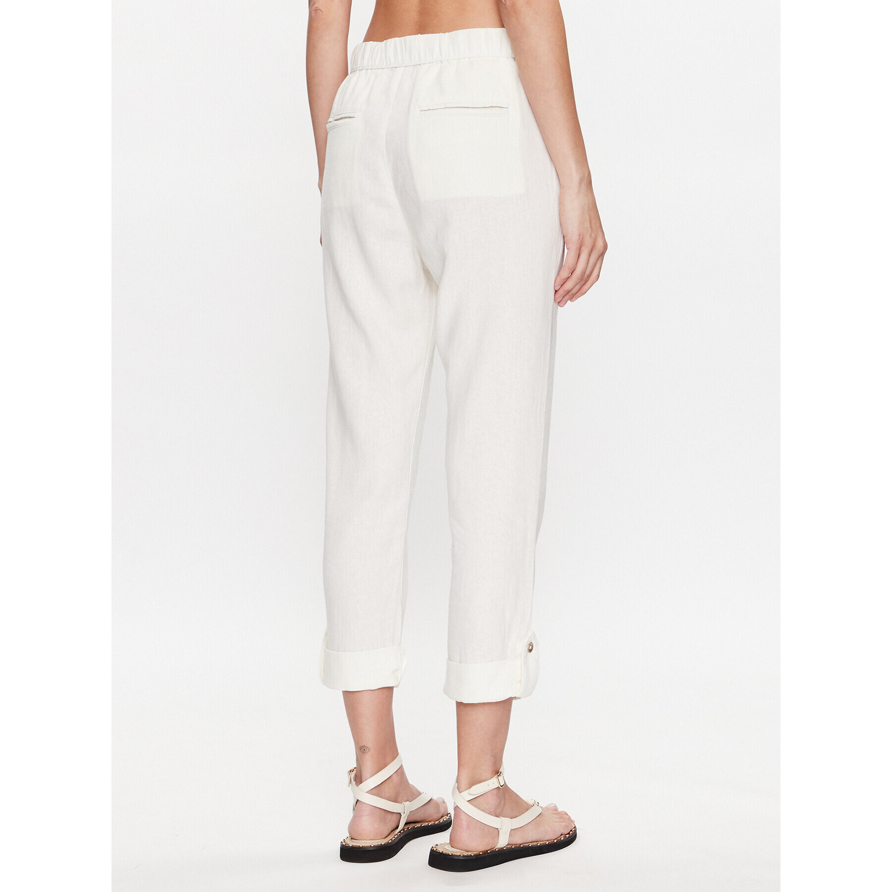 Roxy Текстилни панталони ERJNP03294 Бял Regular Fit - Pepit.bg