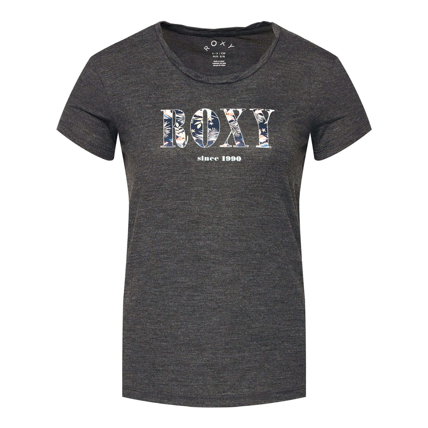 Roxy Тишърт Chasing The Swell ERJZT05179 Сив Regular Fit - Pepit.bg