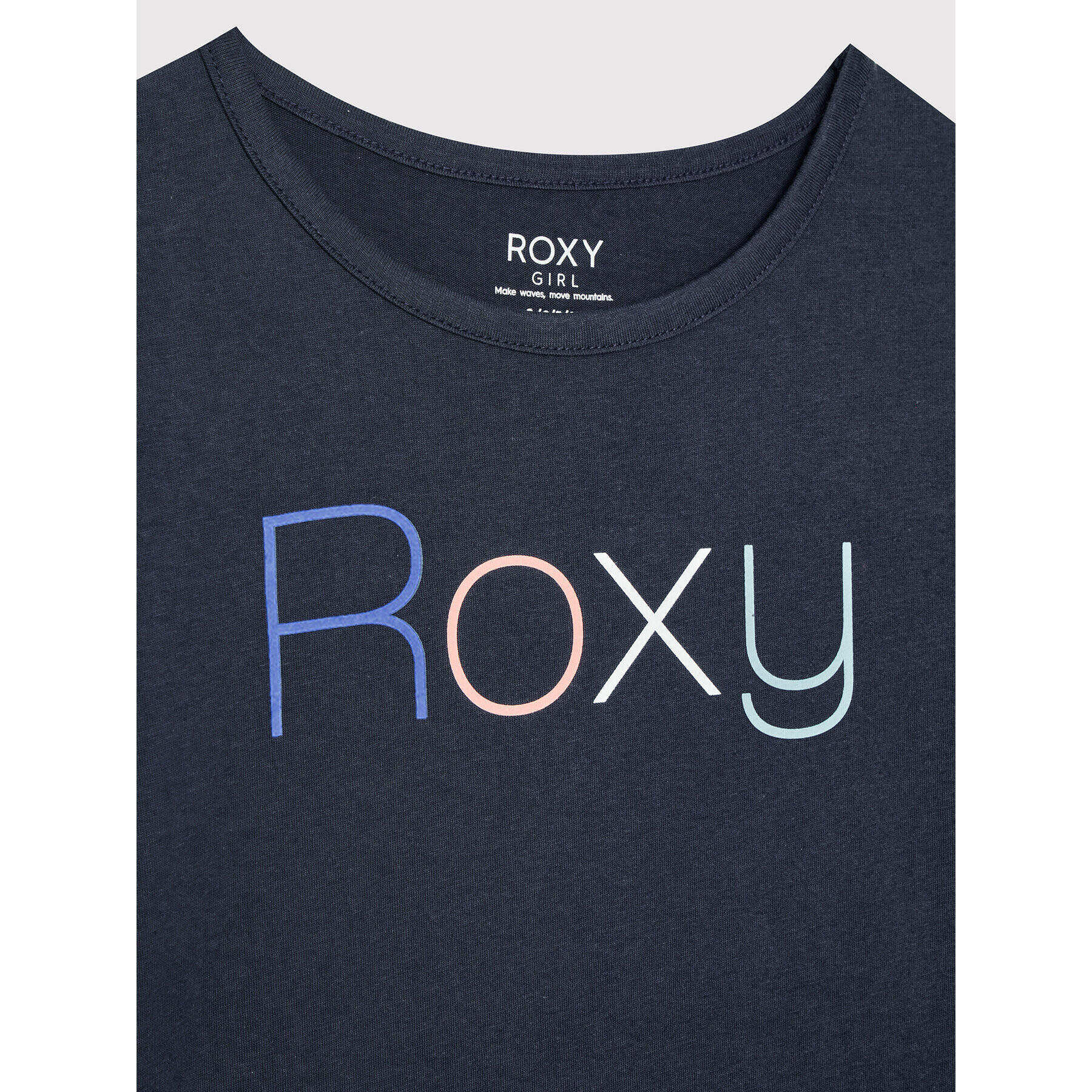 Roxy Тишърт Day And Night ERGZT03845 Тъмносин Regular Fit - Pepit.bg