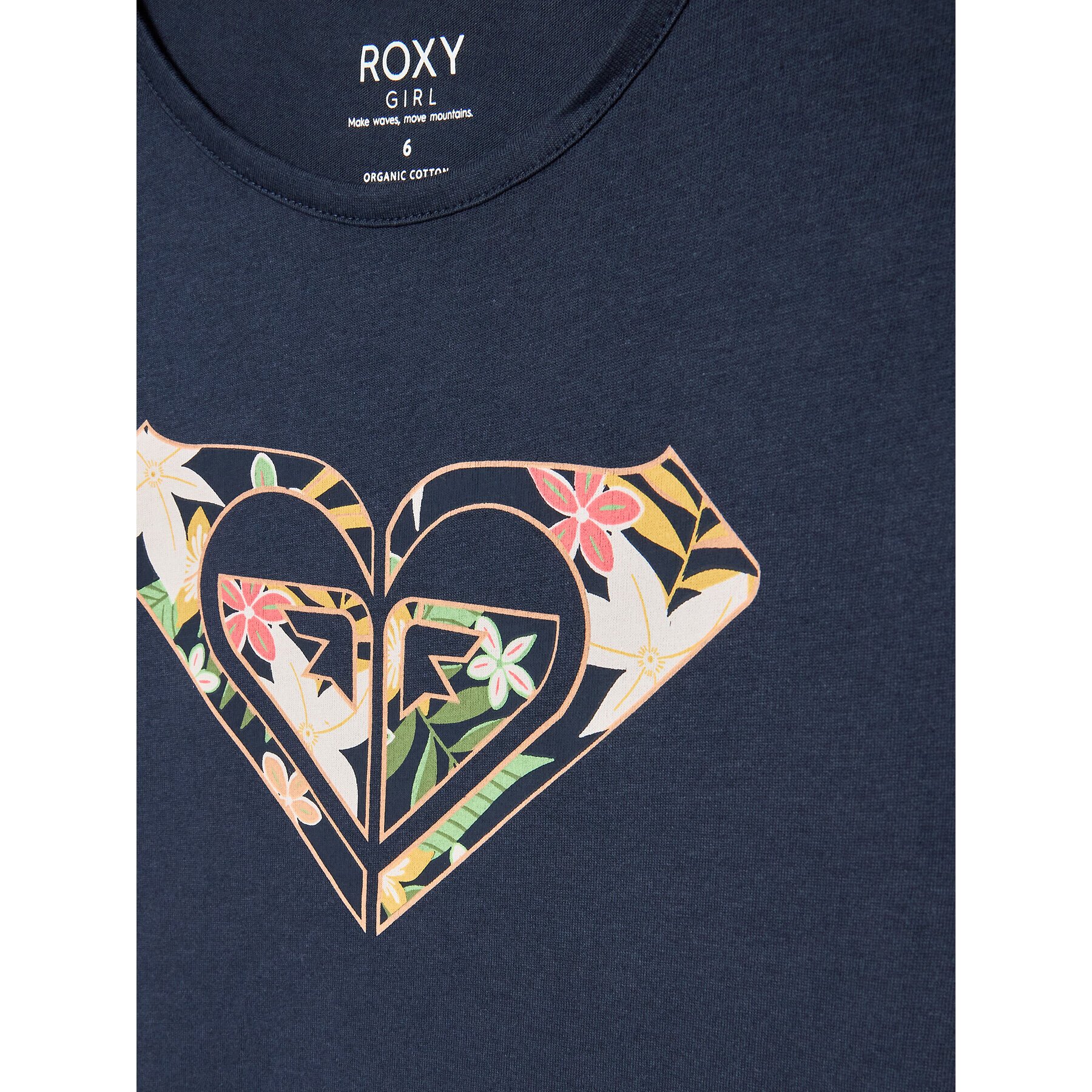 Roxy Тишърт Day And Night ERGZT03954 Тъмносин Regular Fit - Pepit.bg