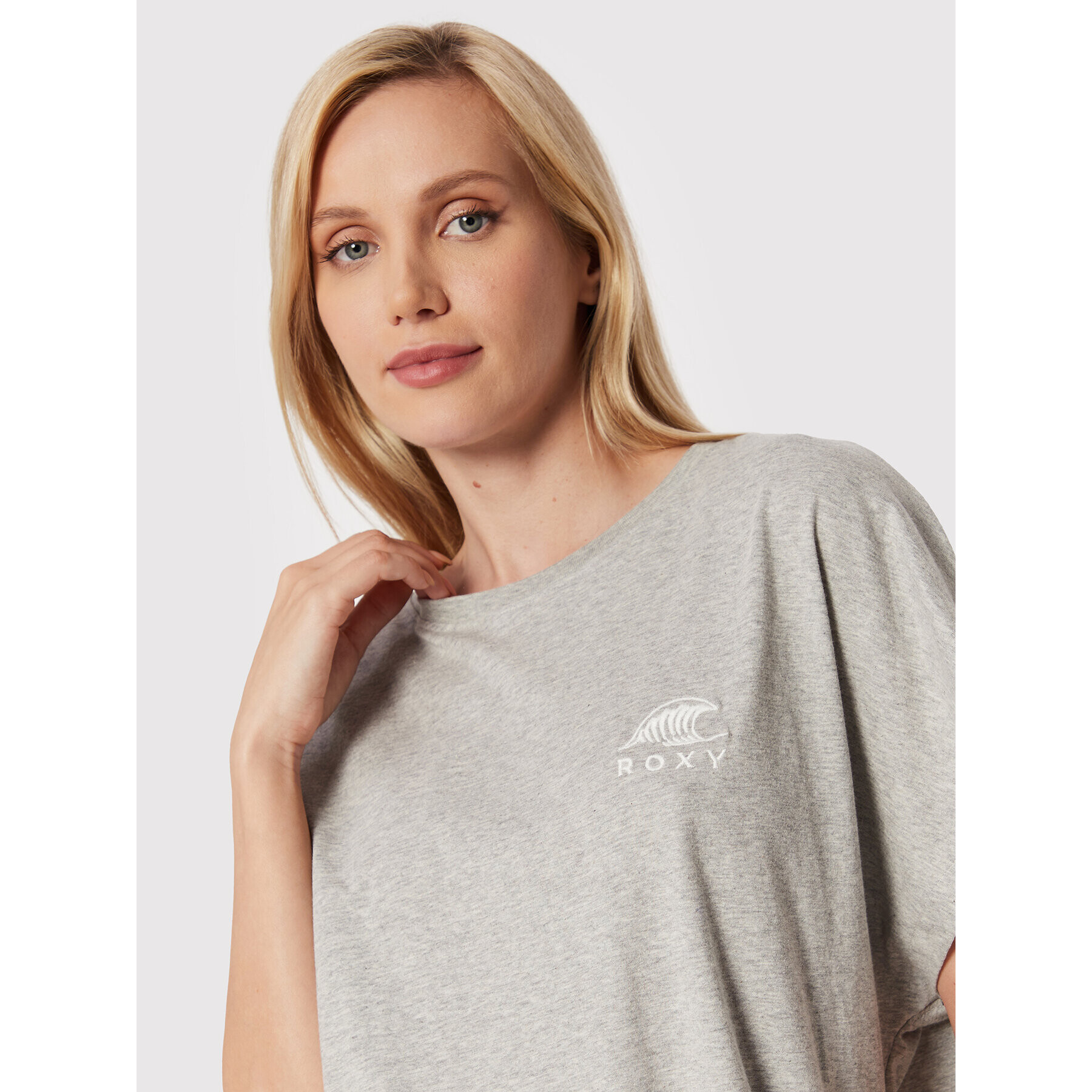 Roxy Тишърт Dream Carve ERJZT05414 Сив Relaxed Fit - Pepit.bg