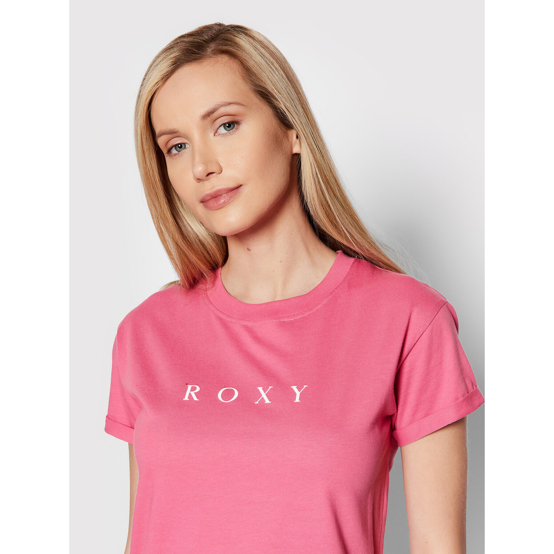 Roxy Тишърт Epic Afternoon ERJZT05385 Розов Regular Fit - Pepit.bg