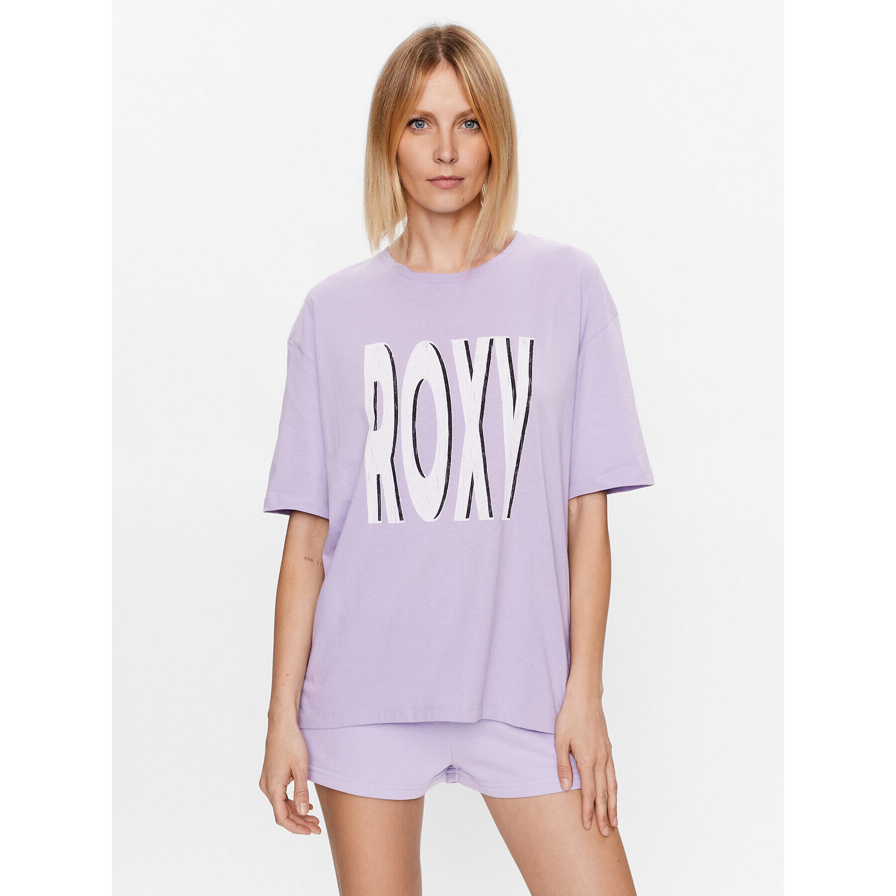 Roxy Тишърт ERJZT05461 Виолетов Regular Fit - Pepit.bg