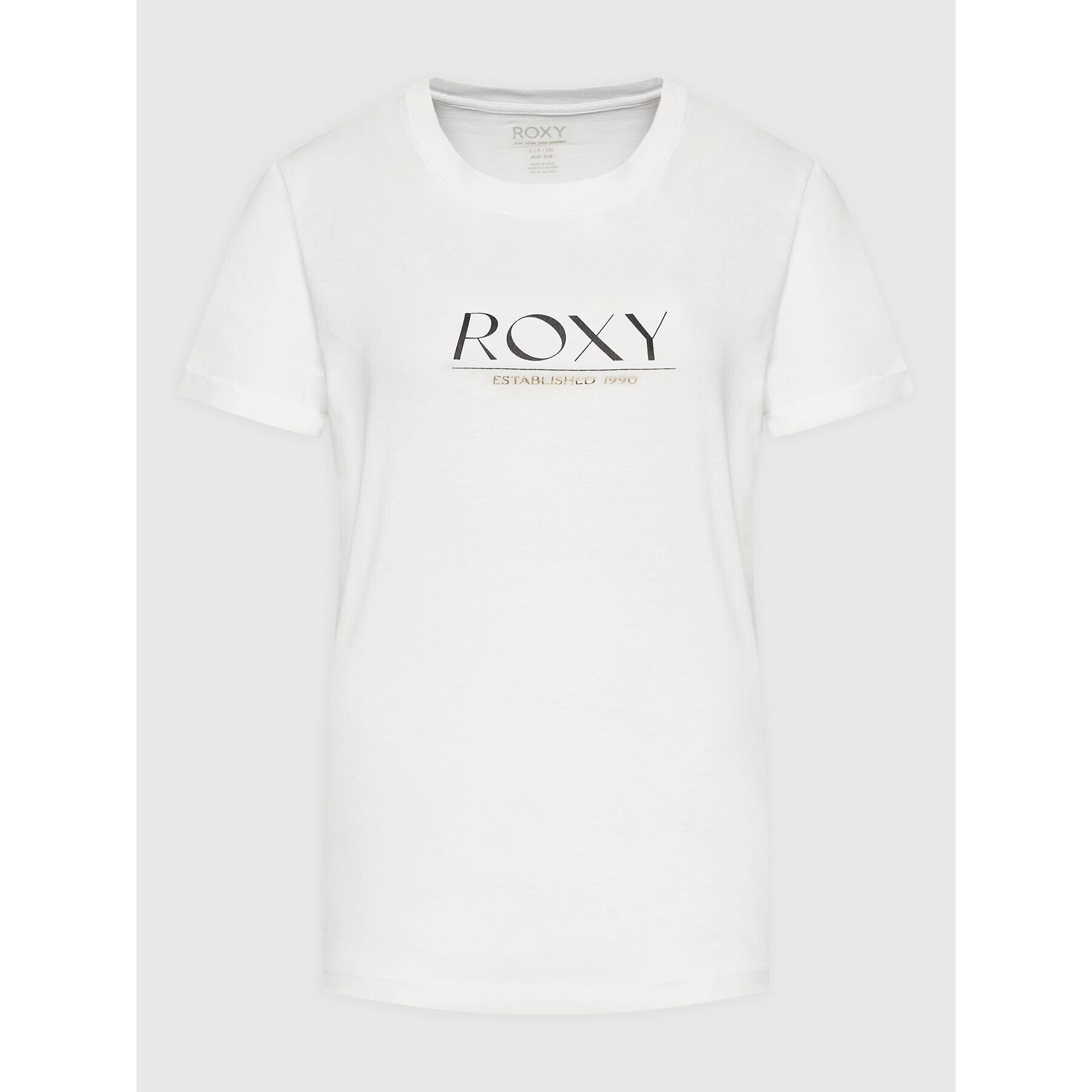 Roxy Тишърт Noon Ocean ERJZT05424 Бял Regular Fit - Pepit.bg