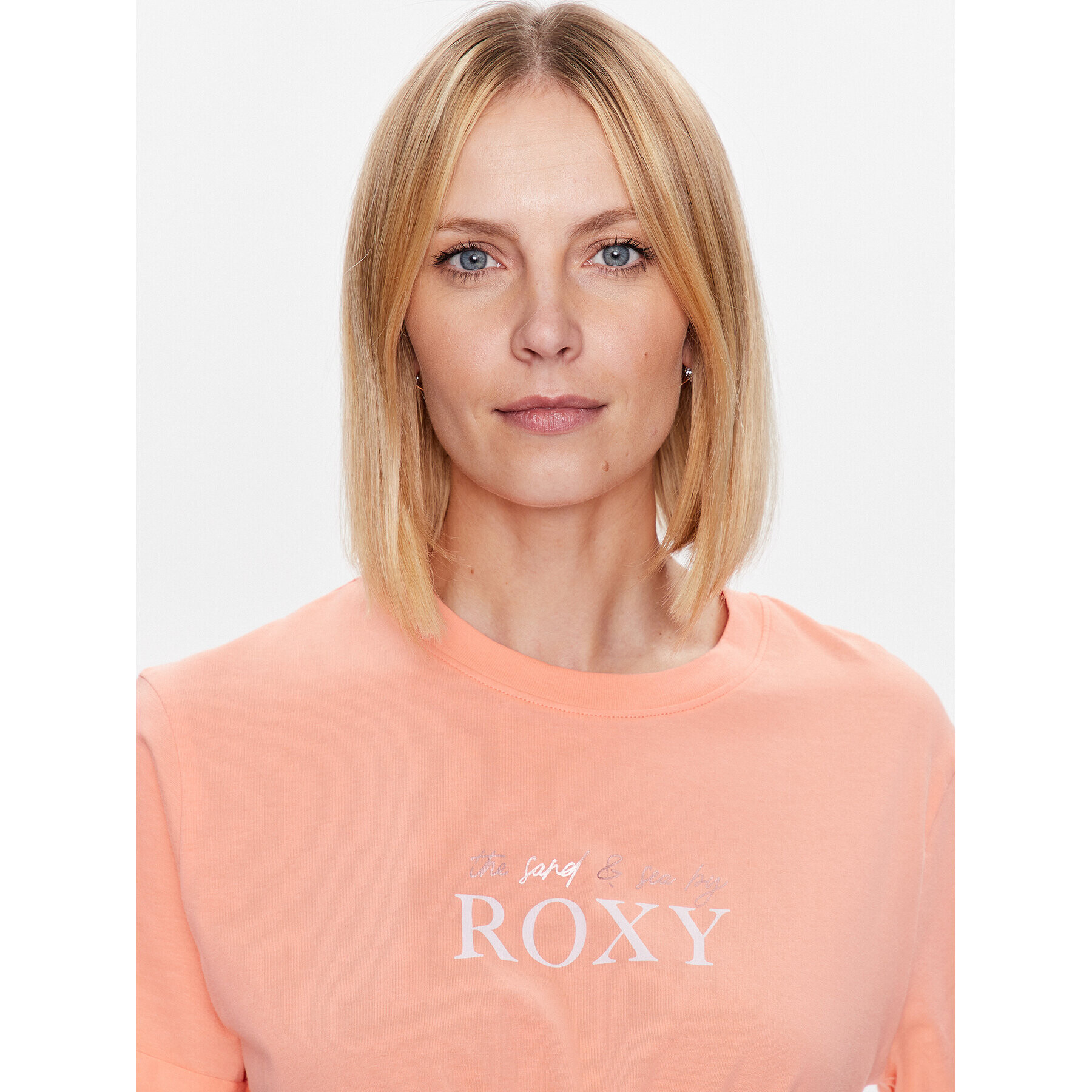 Roxy Тишърт Noon Ocean ERJZT05490 Оранжев Regular Fit - Pepit.bg