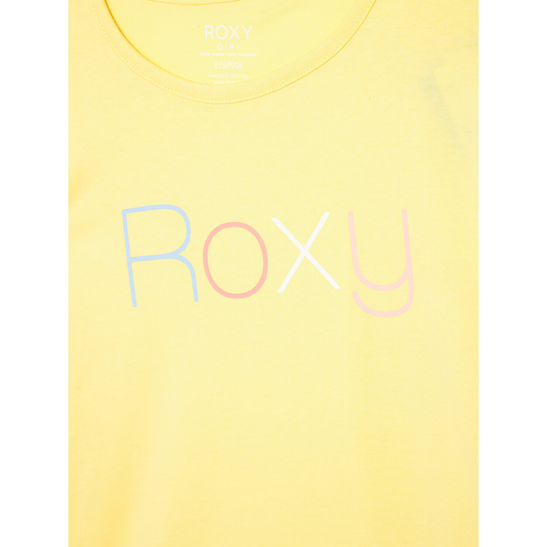 Roxy Тишърт Short Sleeve ERGZT03845 Жълт Regular Fit - Pepit.bg