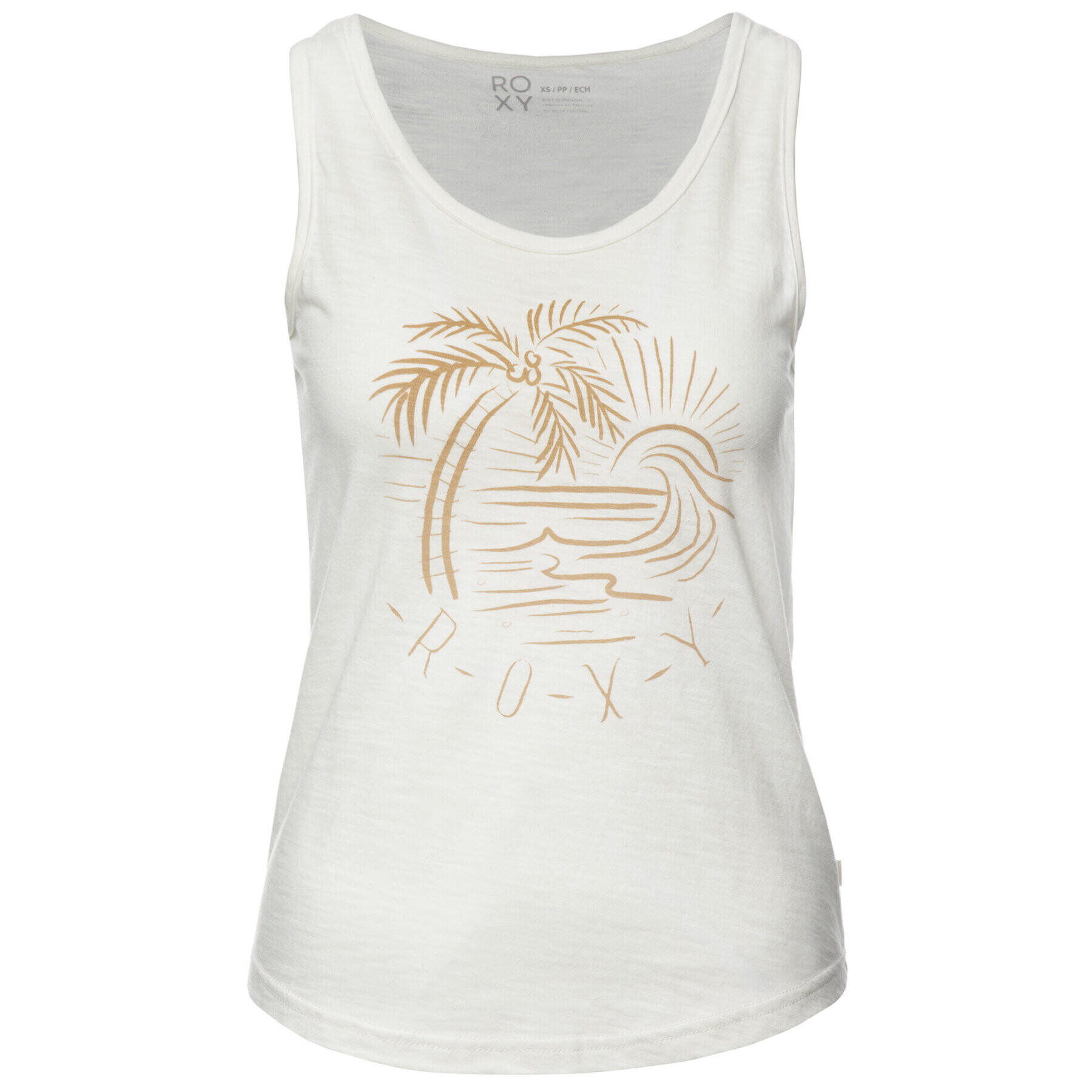 Roxy Топ ERJZT04473 Бял Regular Fit - Pepit.bg