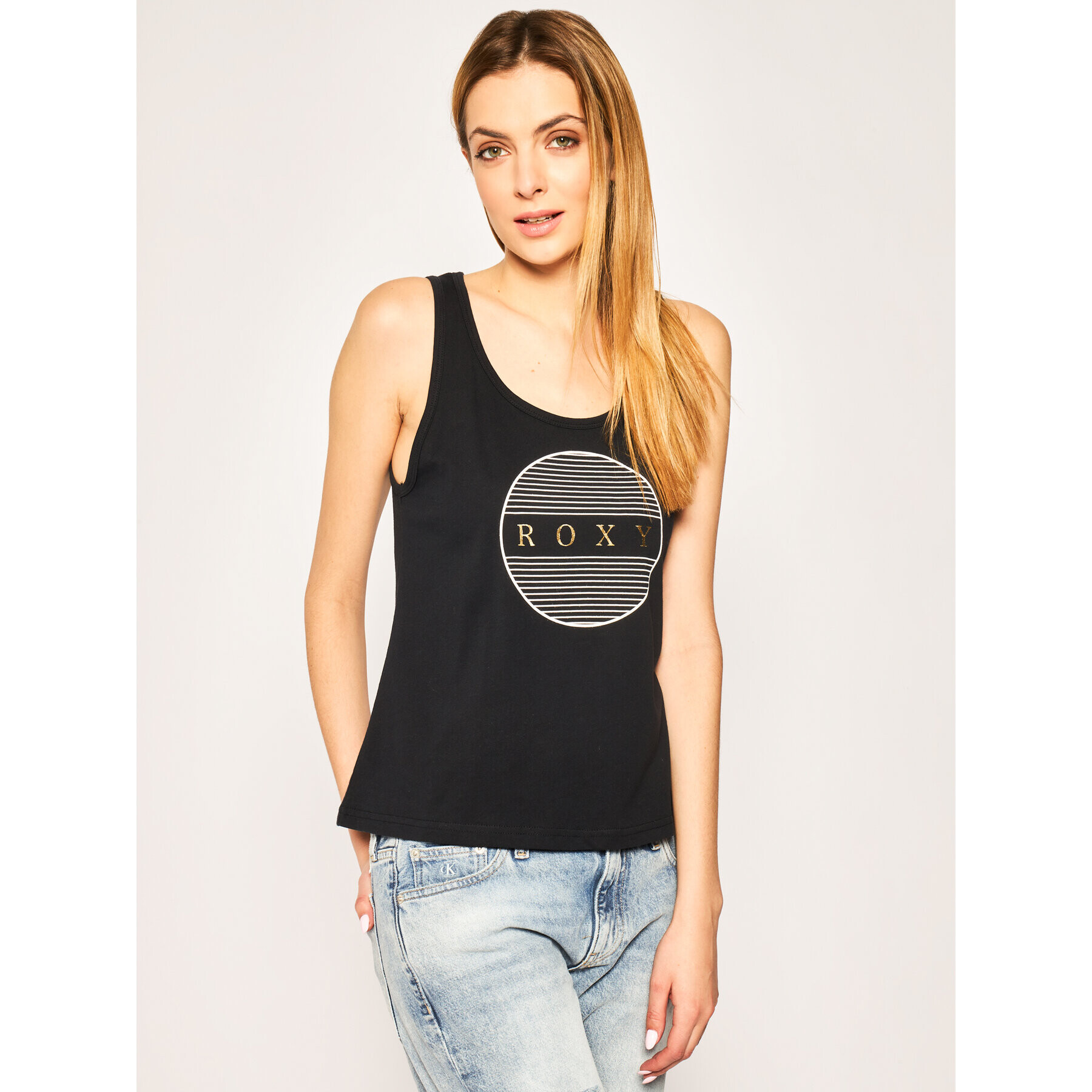 Roxy Топ ERJZT04806 Черен Regular Fit - Pepit.bg
