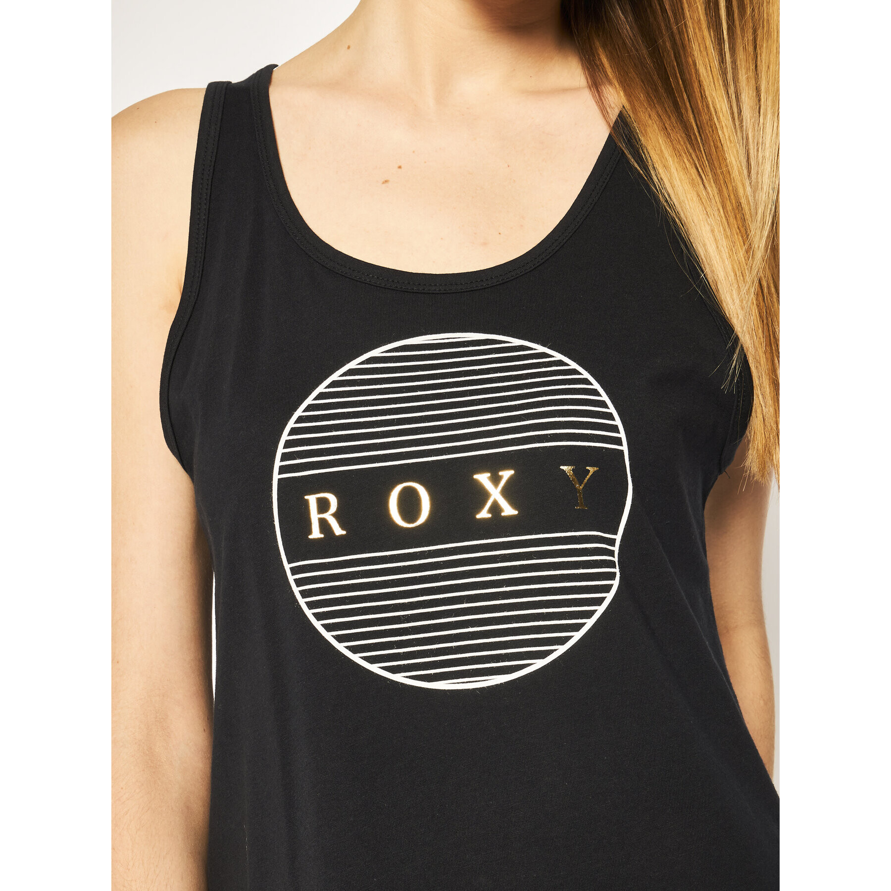 Roxy Топ ERJZT04806 Черен Regular Fit - Pepit.bg