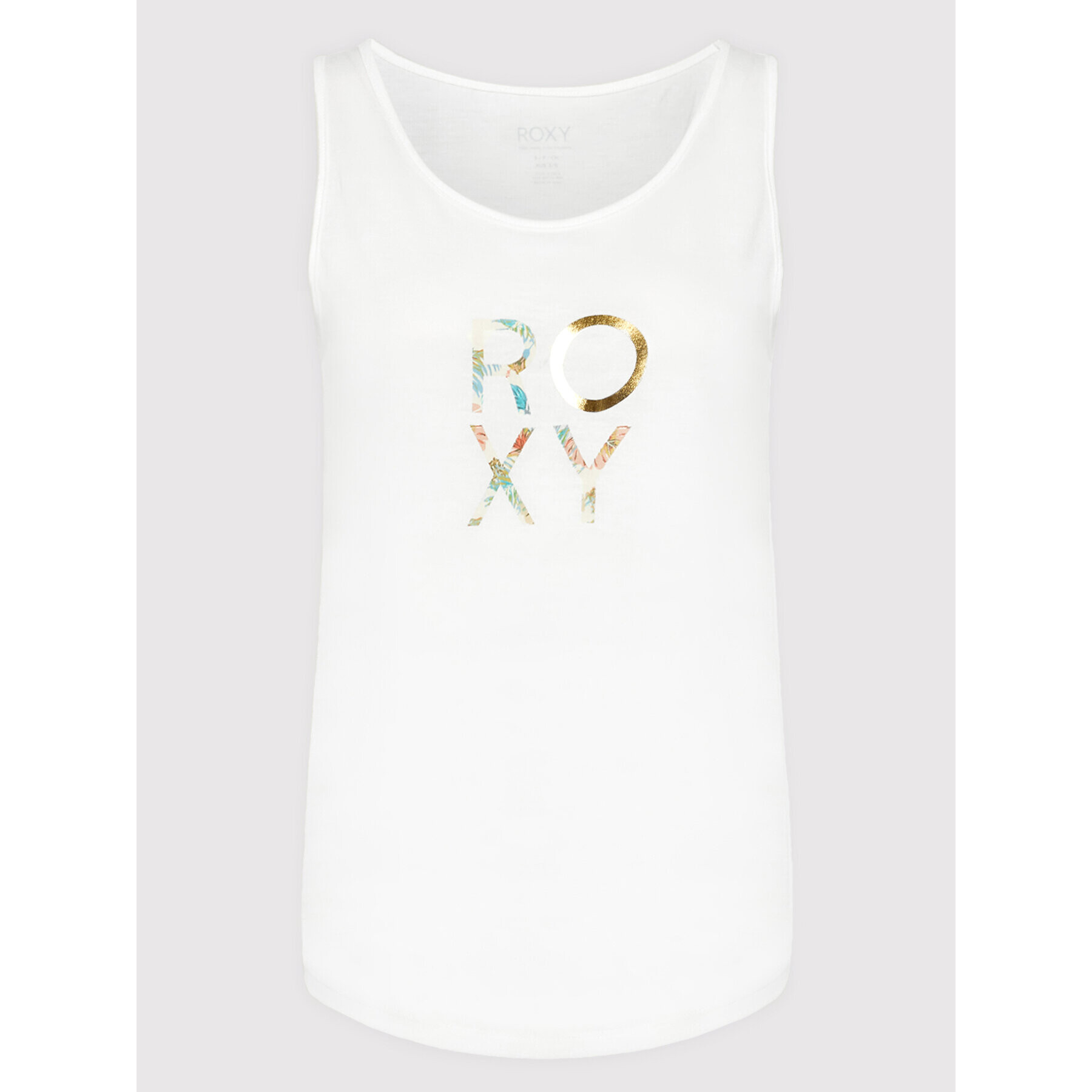 Roxy топ Losing My Mind ERJZT05356 Бял Regular Fit - Pepit.bg