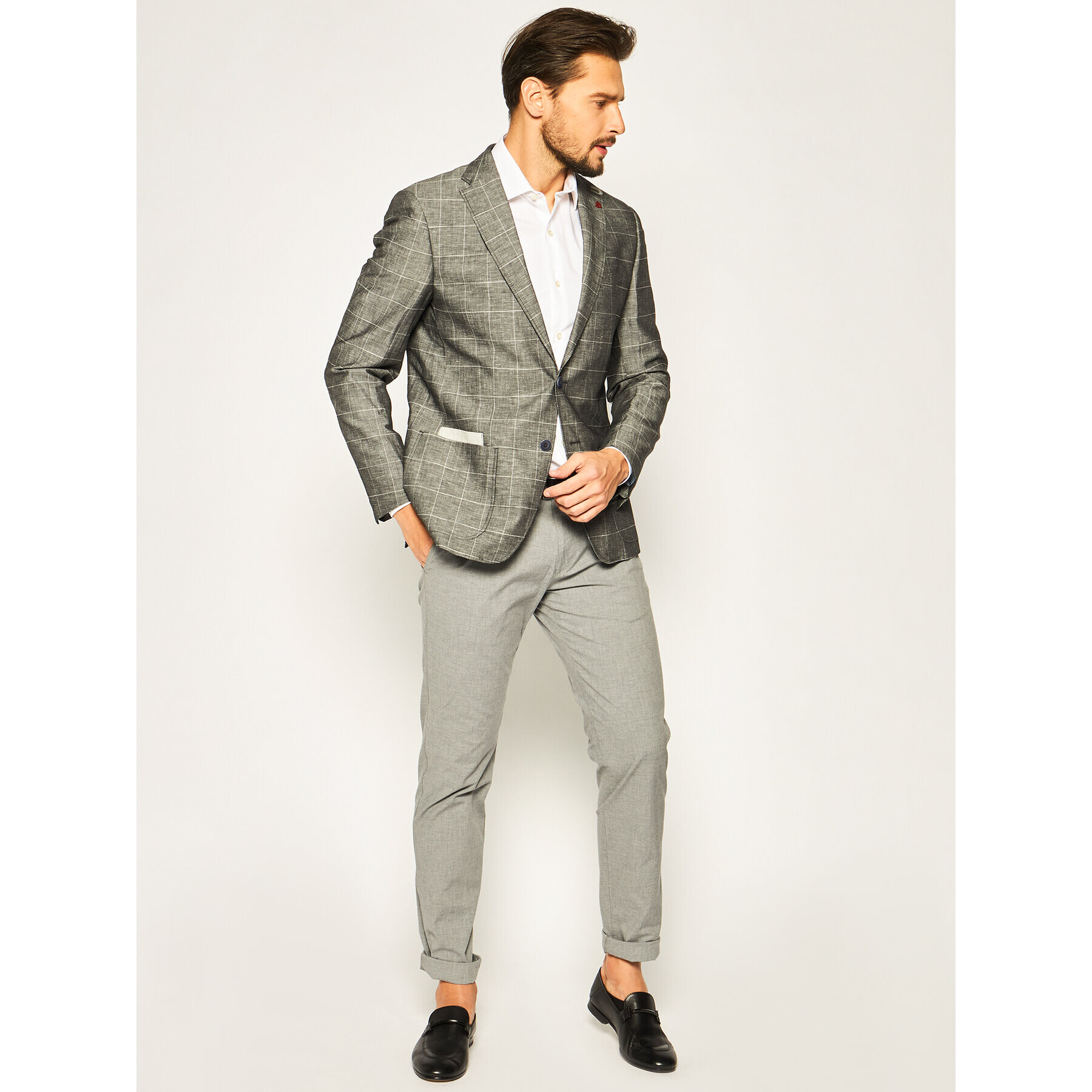 Roy Robson Чино панталони 941-51 Сив Slim Fit - Pepit.bg