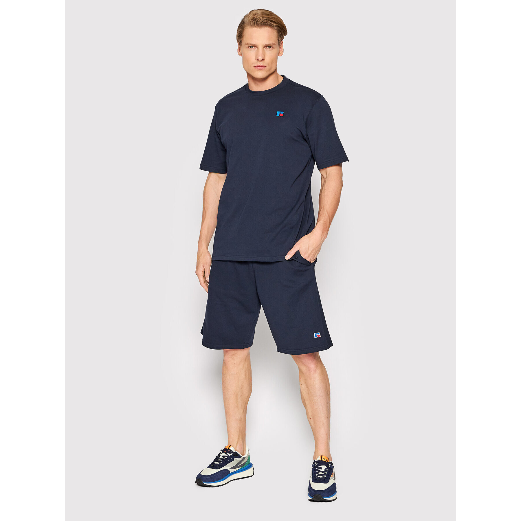 Russell Athletic Спортни шорти Forester E26131 Тъмносин Regular Fit - Pepit.bg