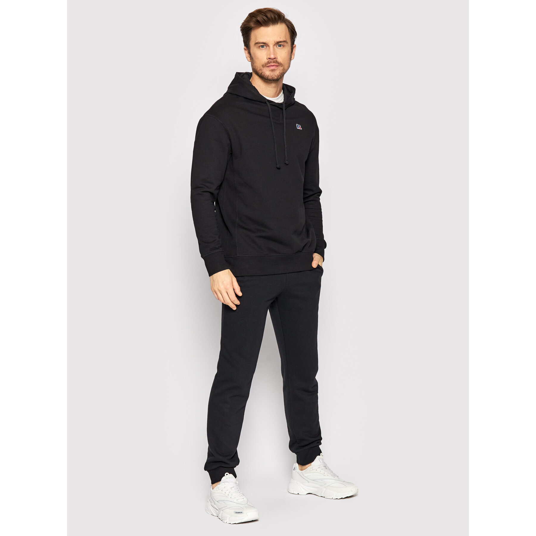 Russell Athletic Суитшърт Mason E26161 Черен Regular Fit - Pepit.bg