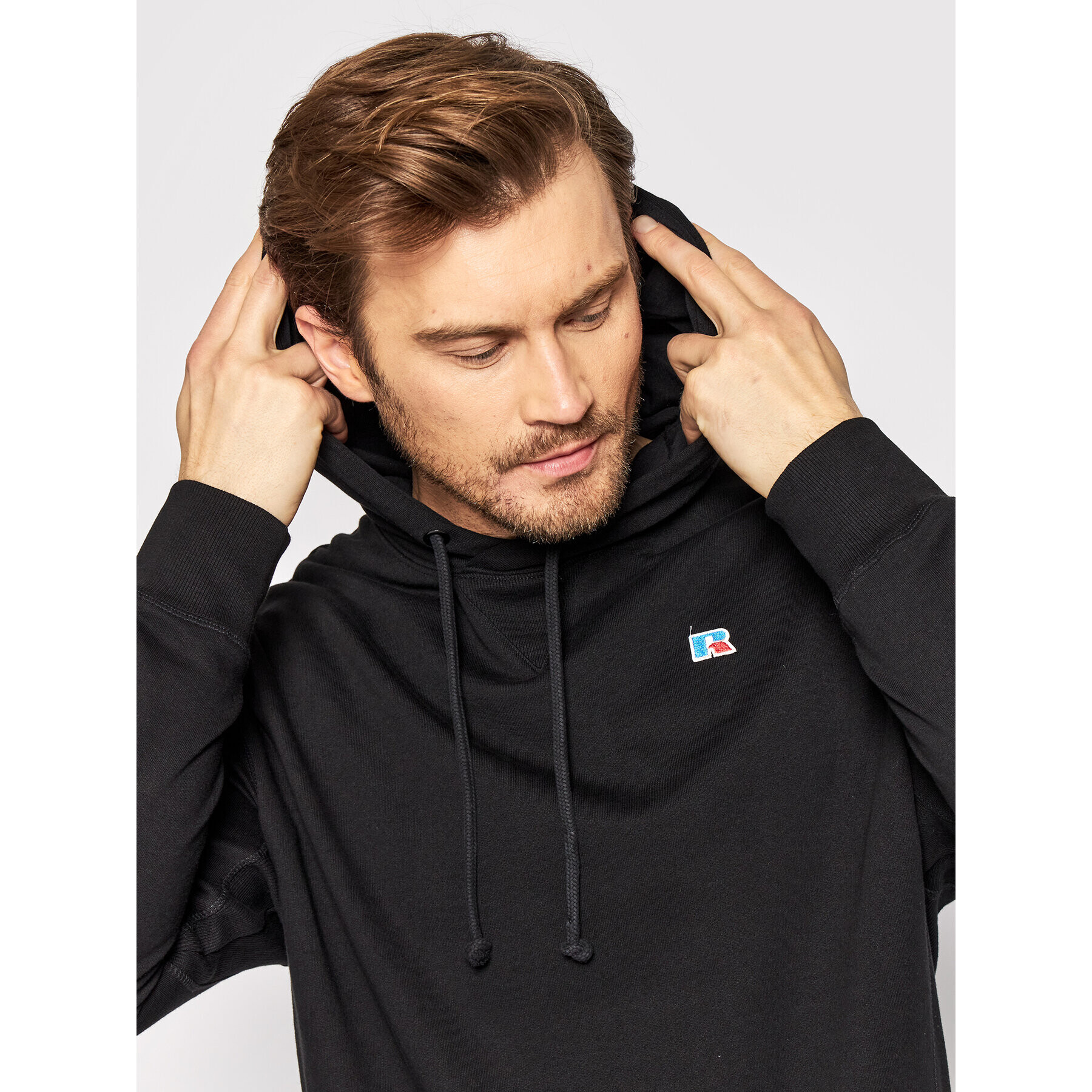 Russell Athletic Суитшърт Mason E26161 Черен Regular Fit - Pepit.bg