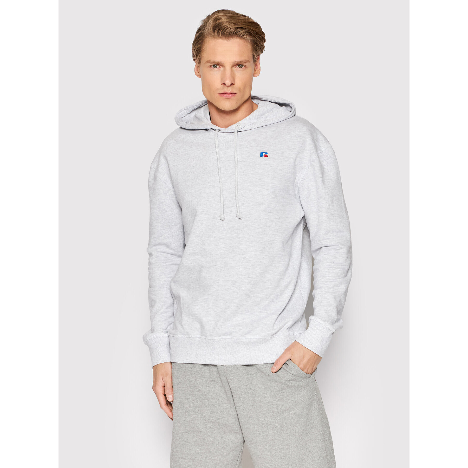 Russell Athletic Суитшърт Mason E26161 Сив Regular Fit - Pepit.bg