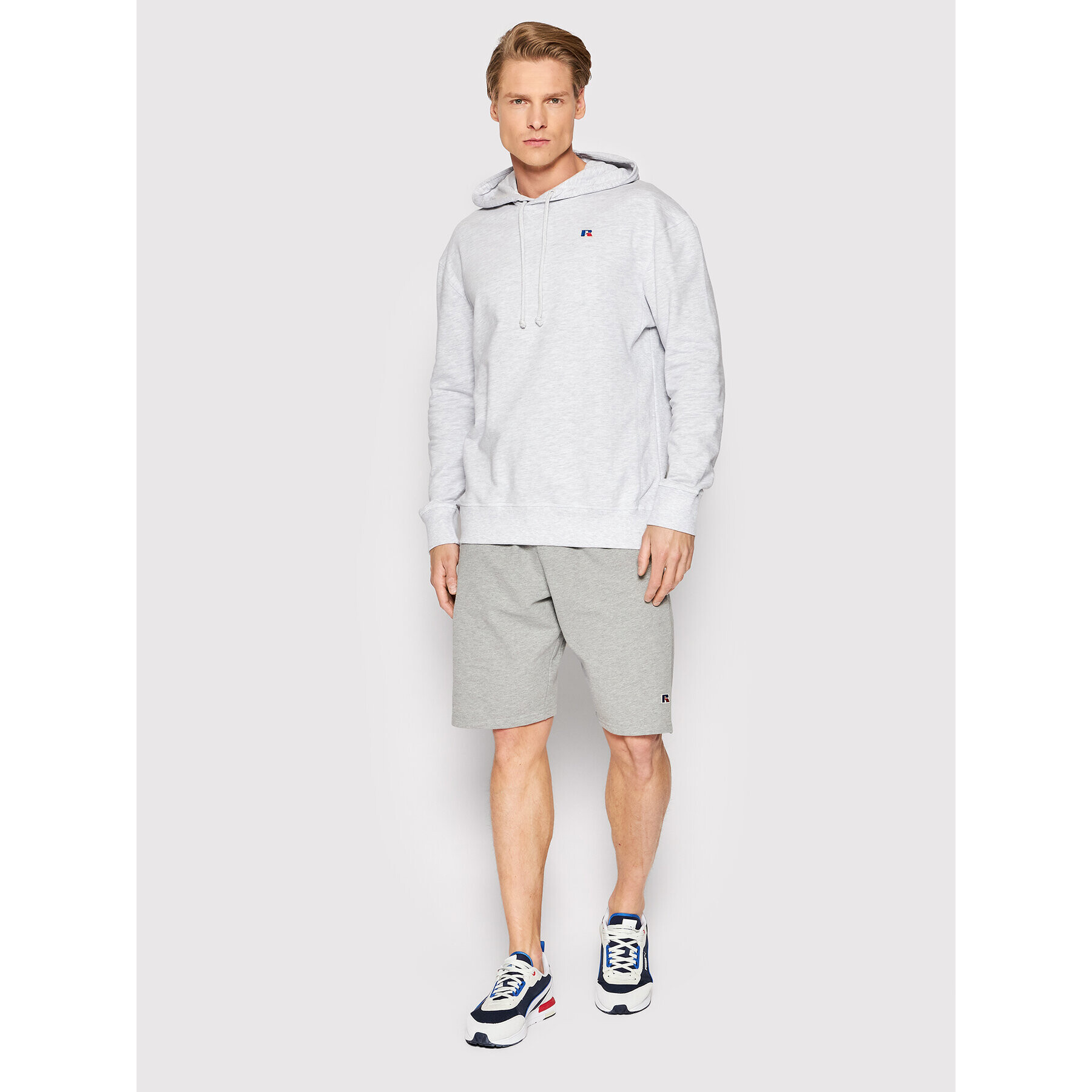 Russell Athletic Суитшърт Mason E26161 Сив Regular Fit - Pepit.bg