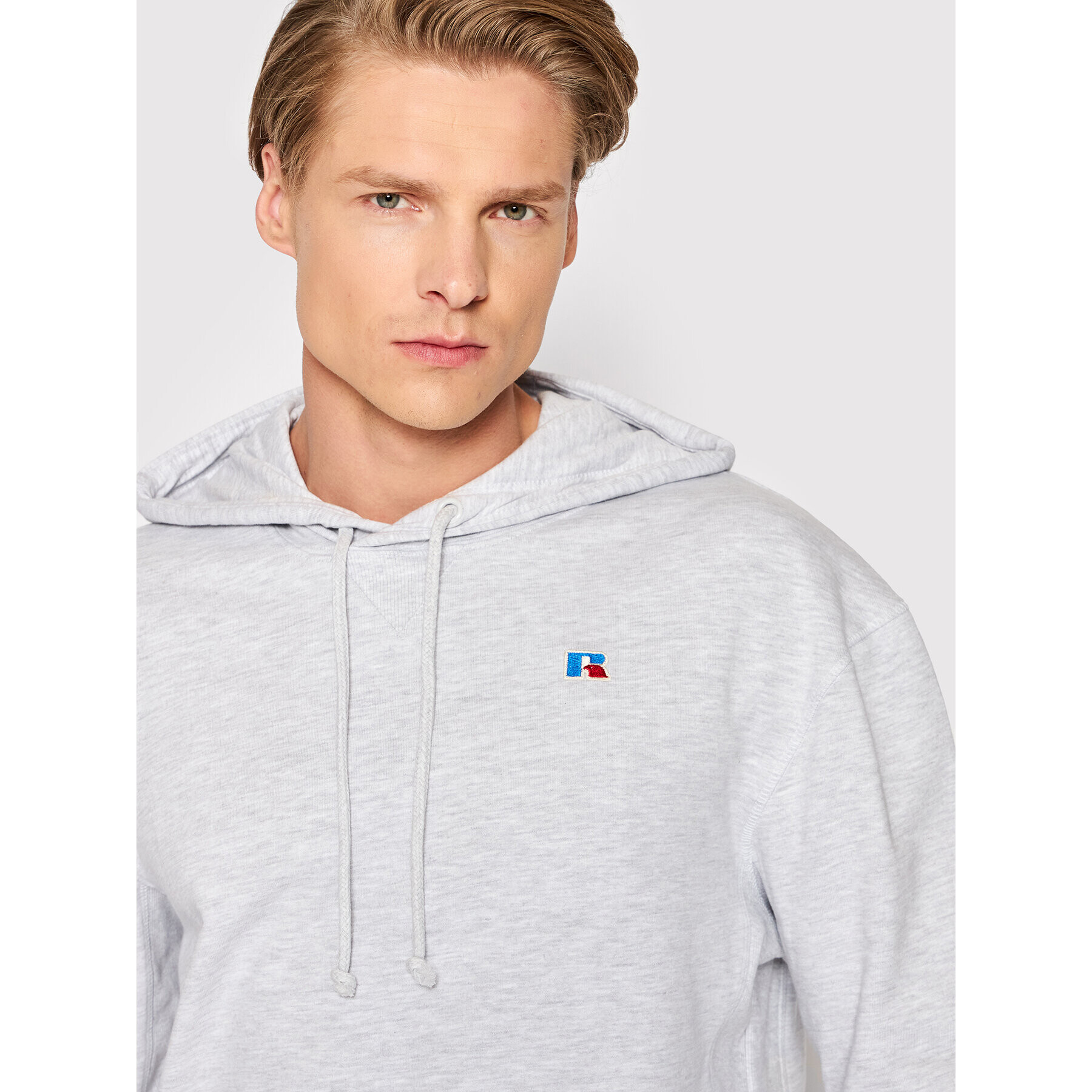 Russell Athletic Суитшърт Mason E26161 Сив Regular Fit - Pepit.bg