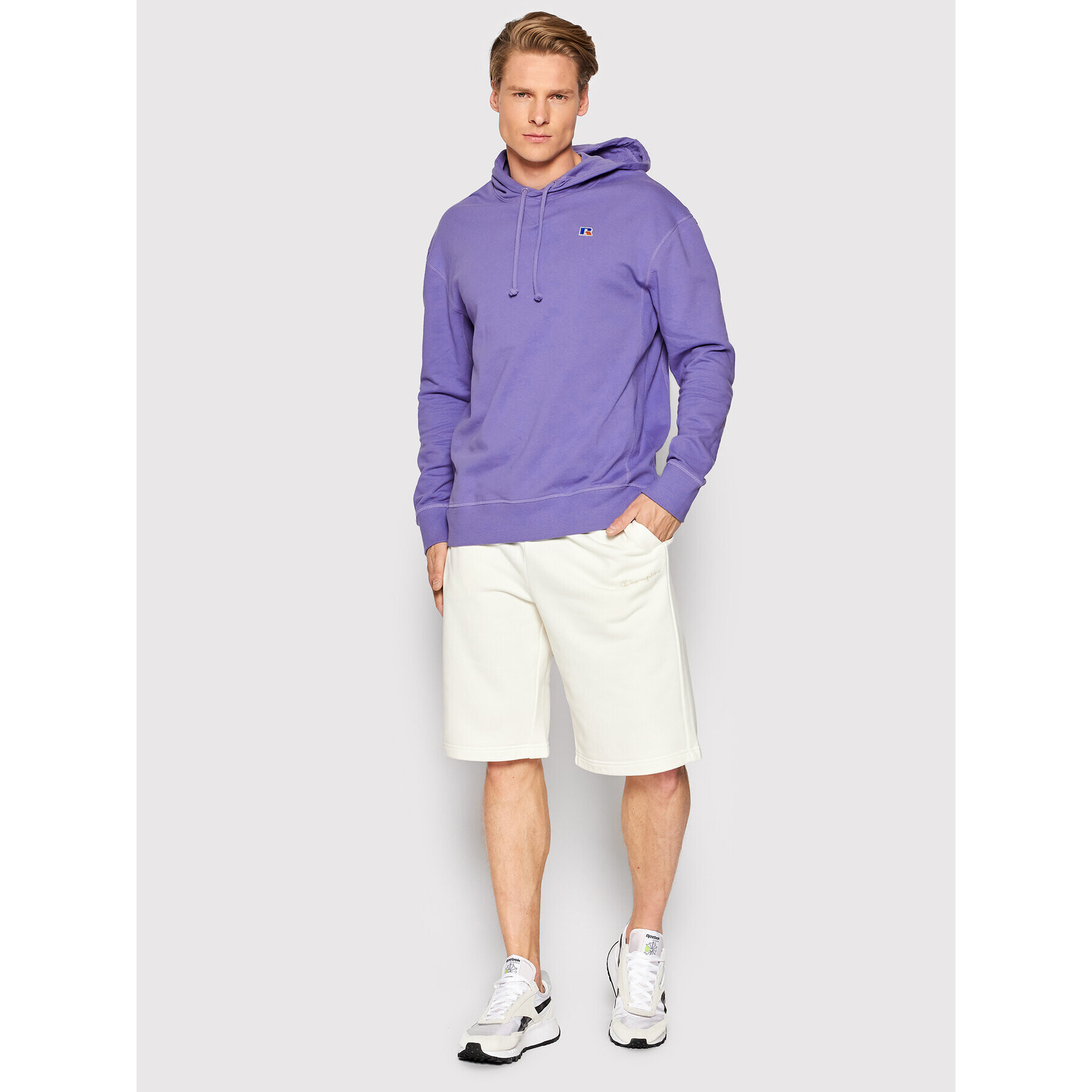 Russell Athletic Суитшърт Mason Виолетов Regular Fit - Pepit.bg