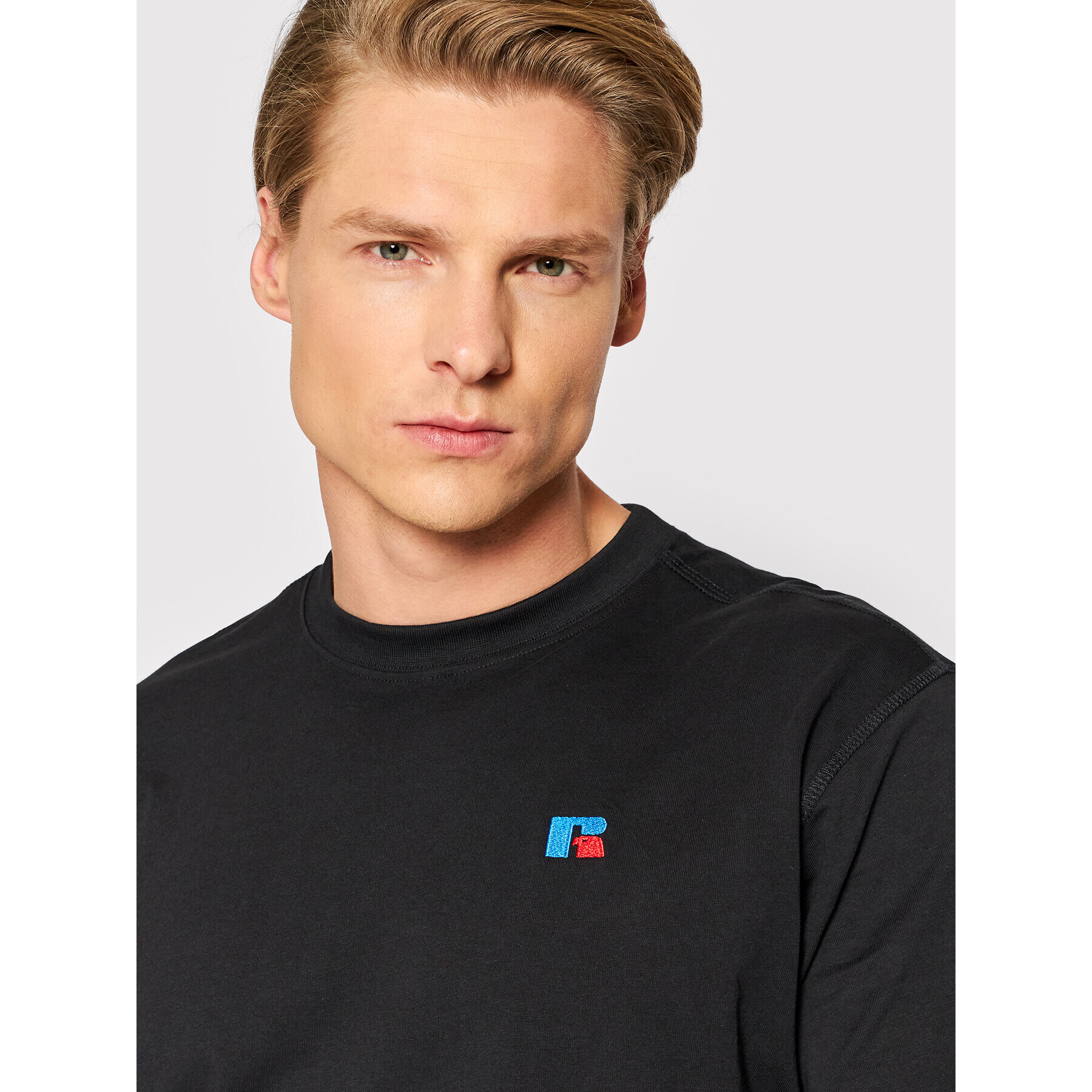 Russell Athletic Тишърт Baseliners E26081 Черен Relaxed Fit - Pepit.bg