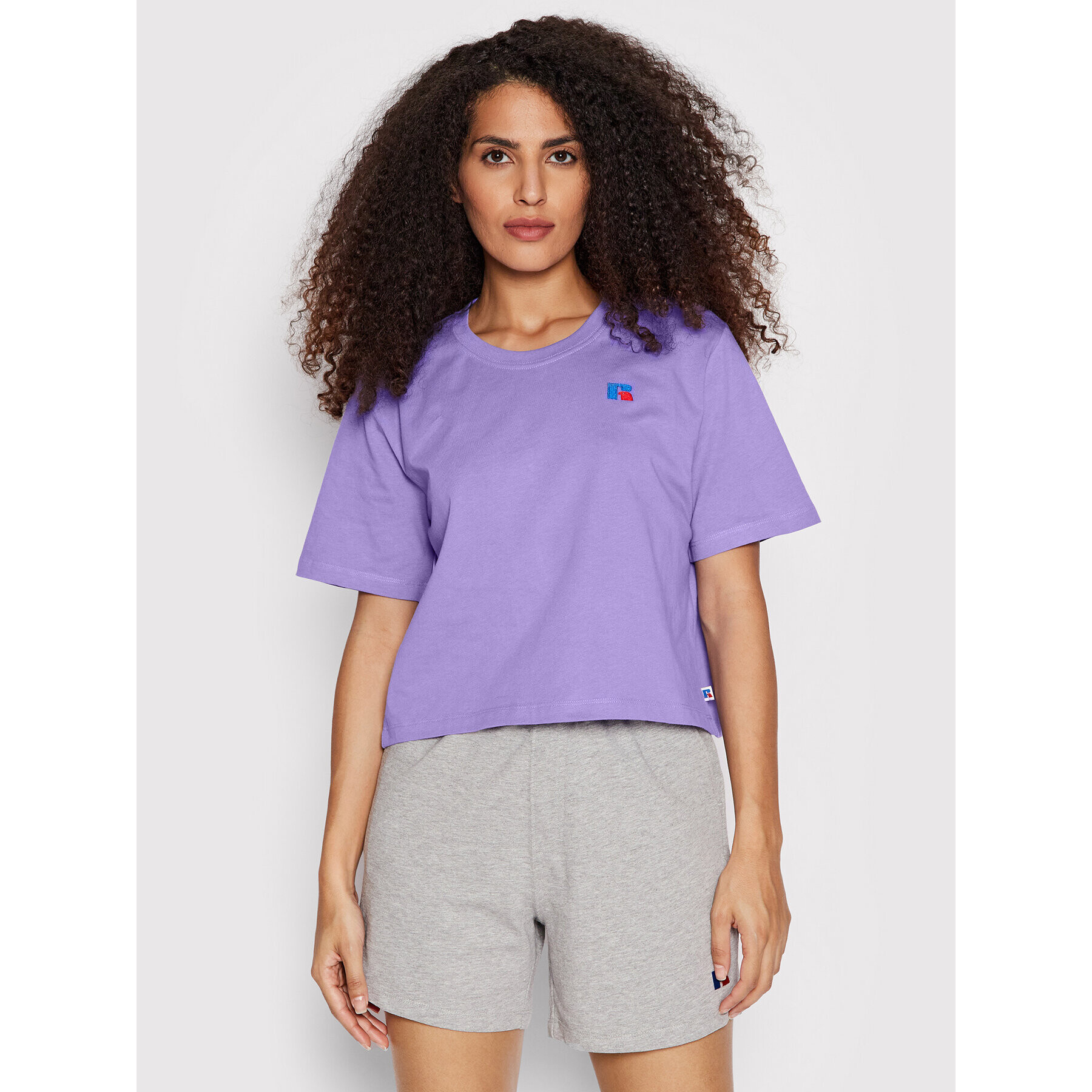 Russell Athletic Тишърт Behr E24011 Виолетов Relaxed Fit - Pepit.bg
