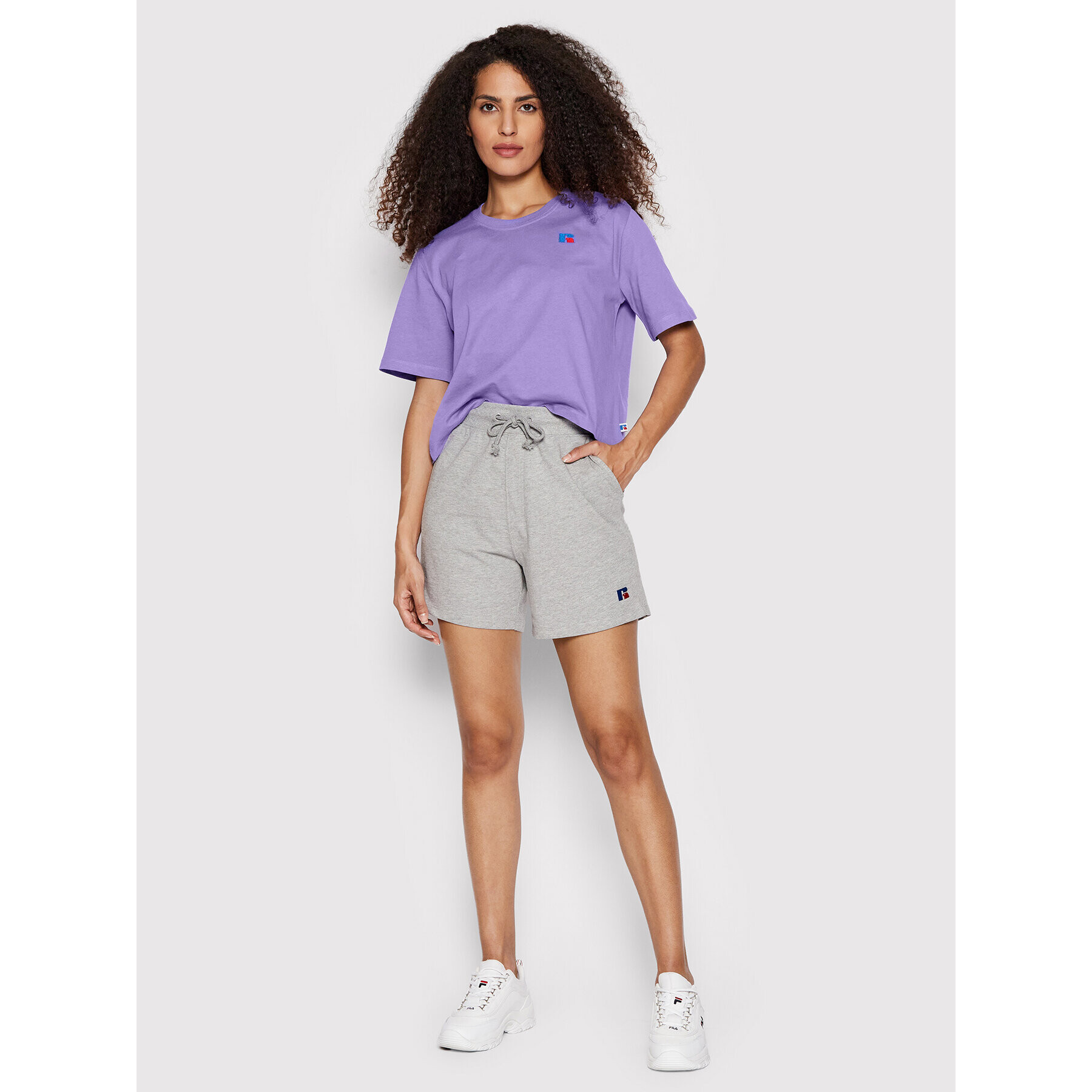 Russell Athletic Тишърт Behr E24011 Виолетов Relaxed Fit - Pepit.bg
