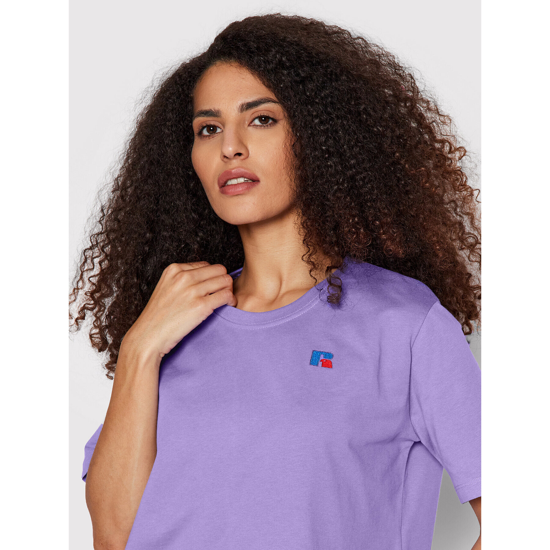 Russell Athletic Тишърт Behr E24011 Виолетов Relaxed Fit - Pepit.bg
