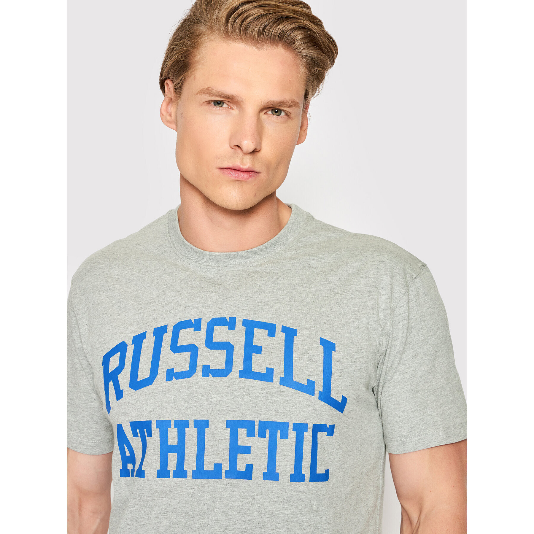 Russell Athletic Тишърт Iconic E26001 Сив Relaxed Fit - Pepit.bg