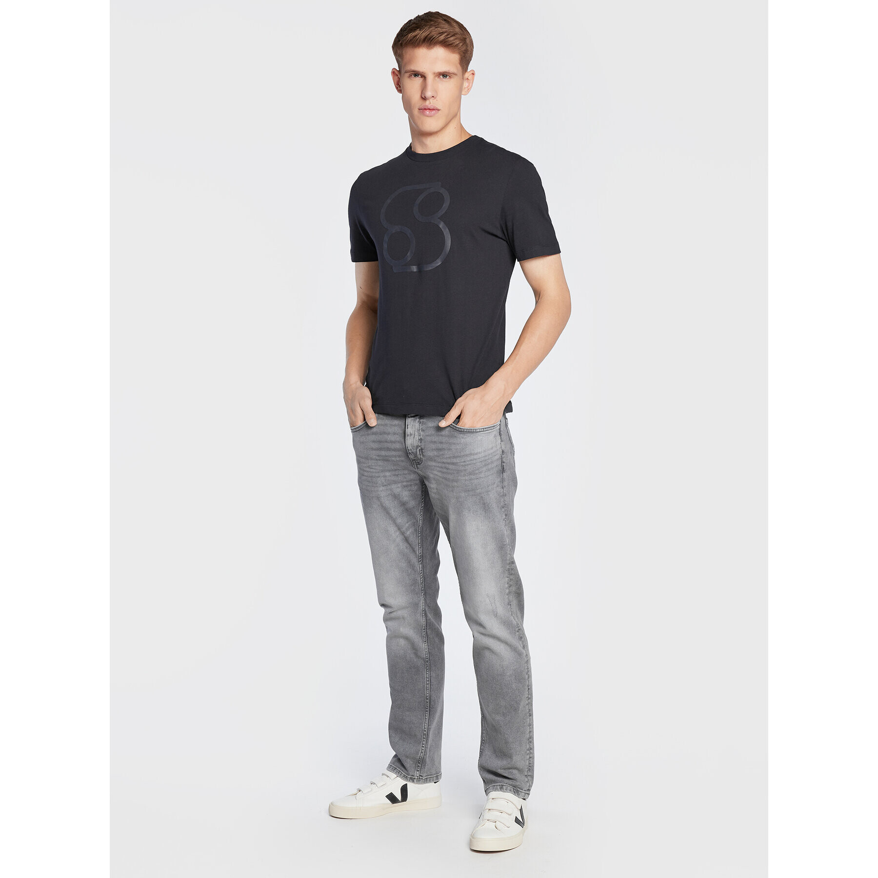 s.Oliver Дънки 2121852 Сив Regular Fit - Pepit.bg