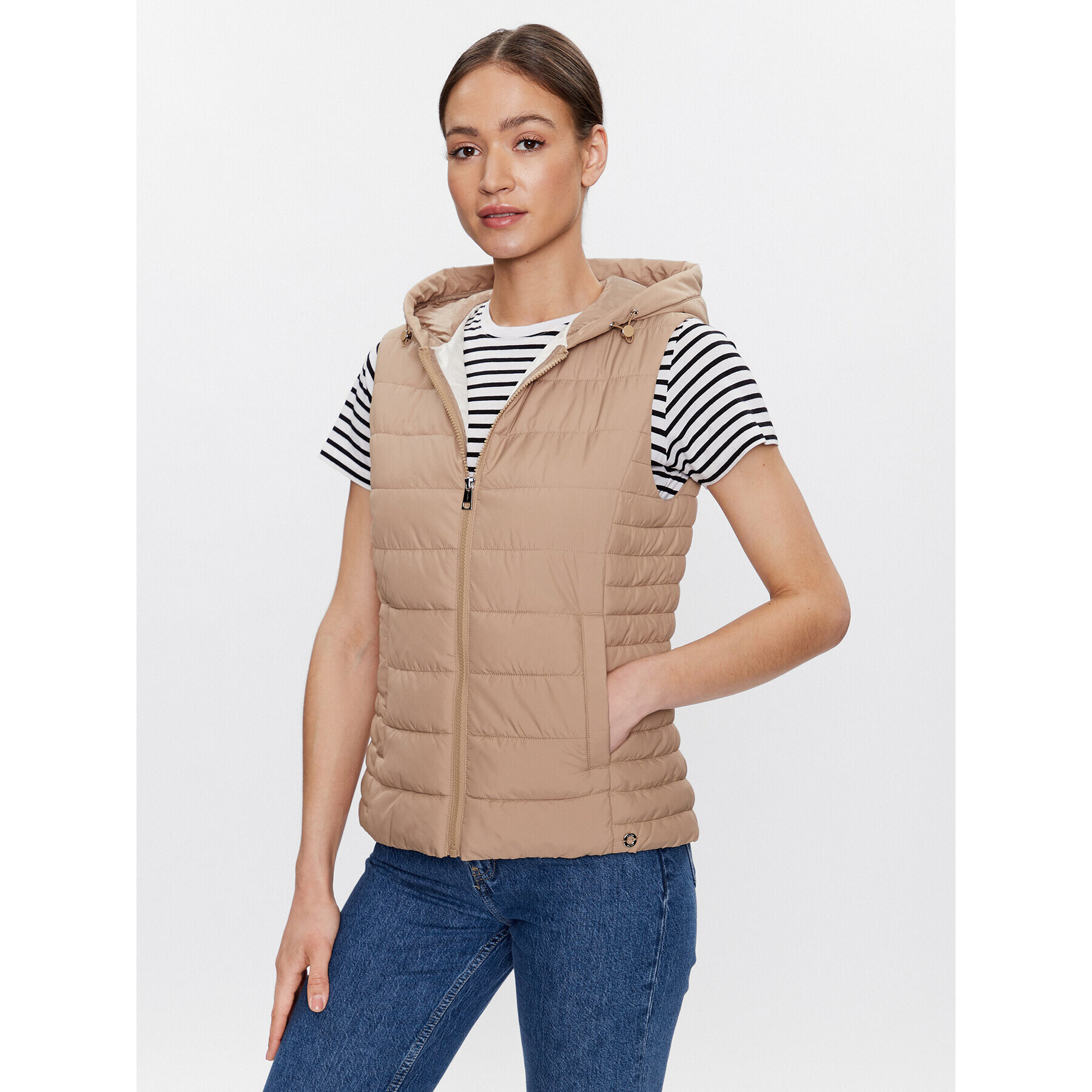 s.Oliver Елек 2124632 Бежов Regular Fit - Pepit.bg