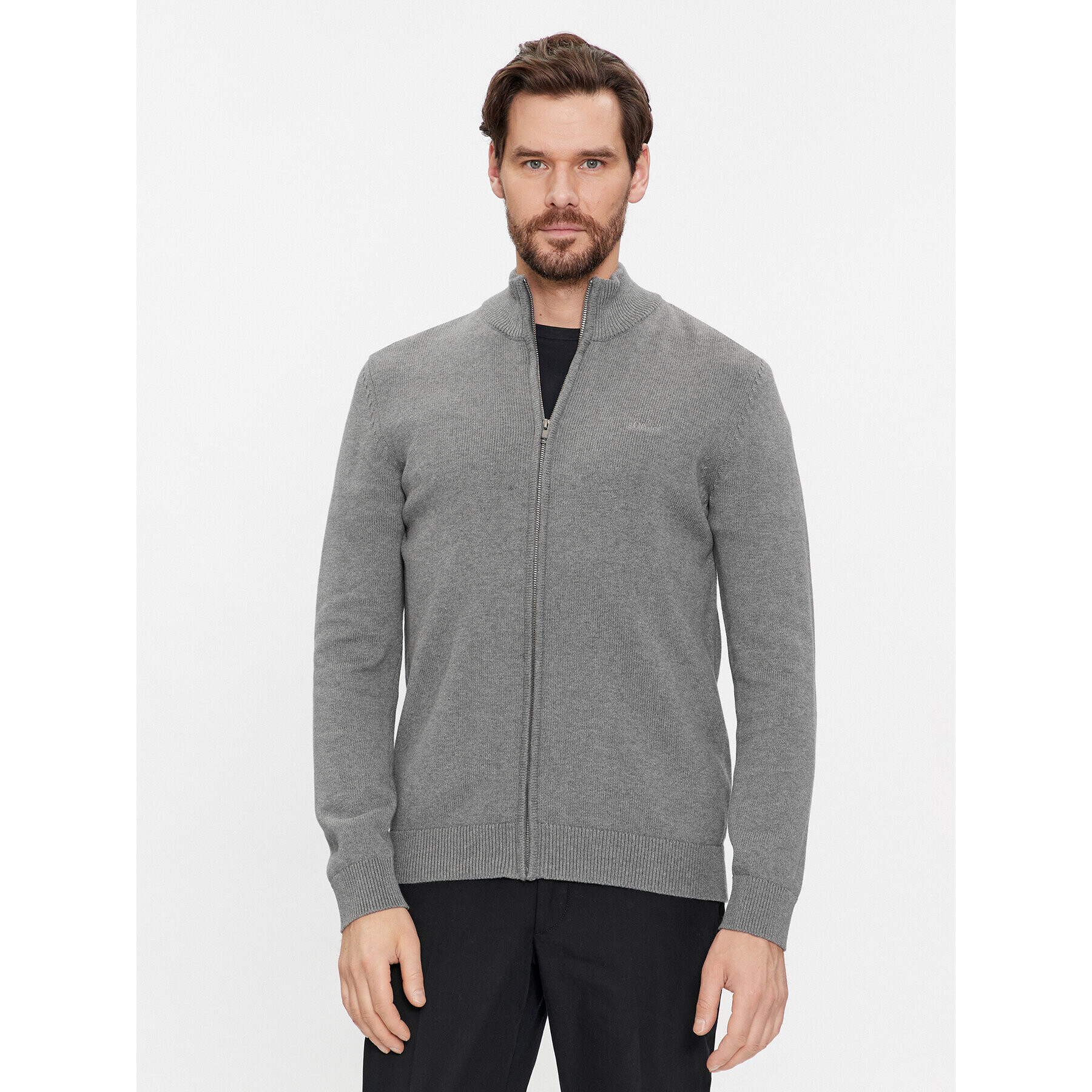 s.Oliver Кардиган 2134626 Сив Regular Fit - Pepit.bg
