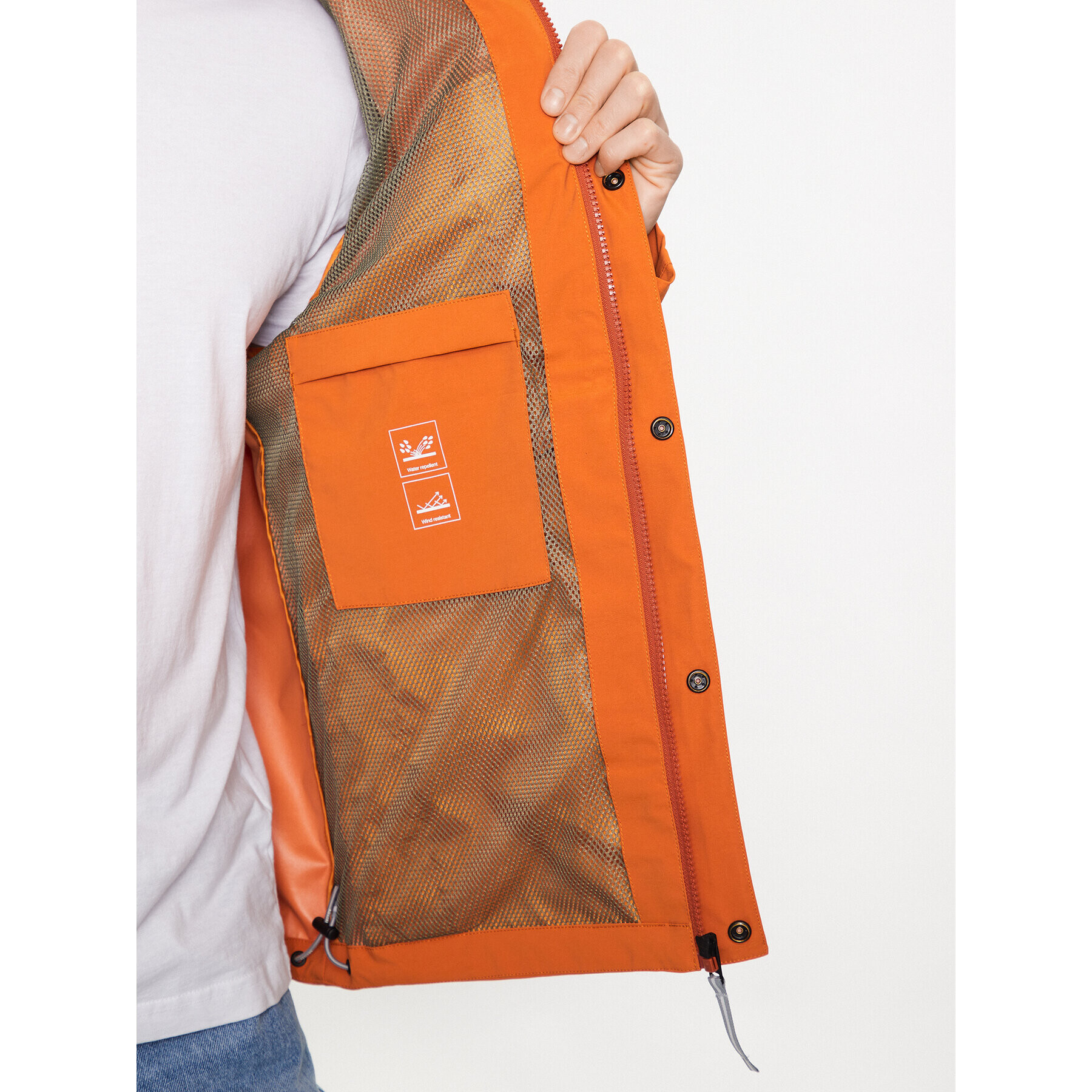 s.Oliver Преходно яке 2126489 Оранжев Regular Fit - Pepit.bg
