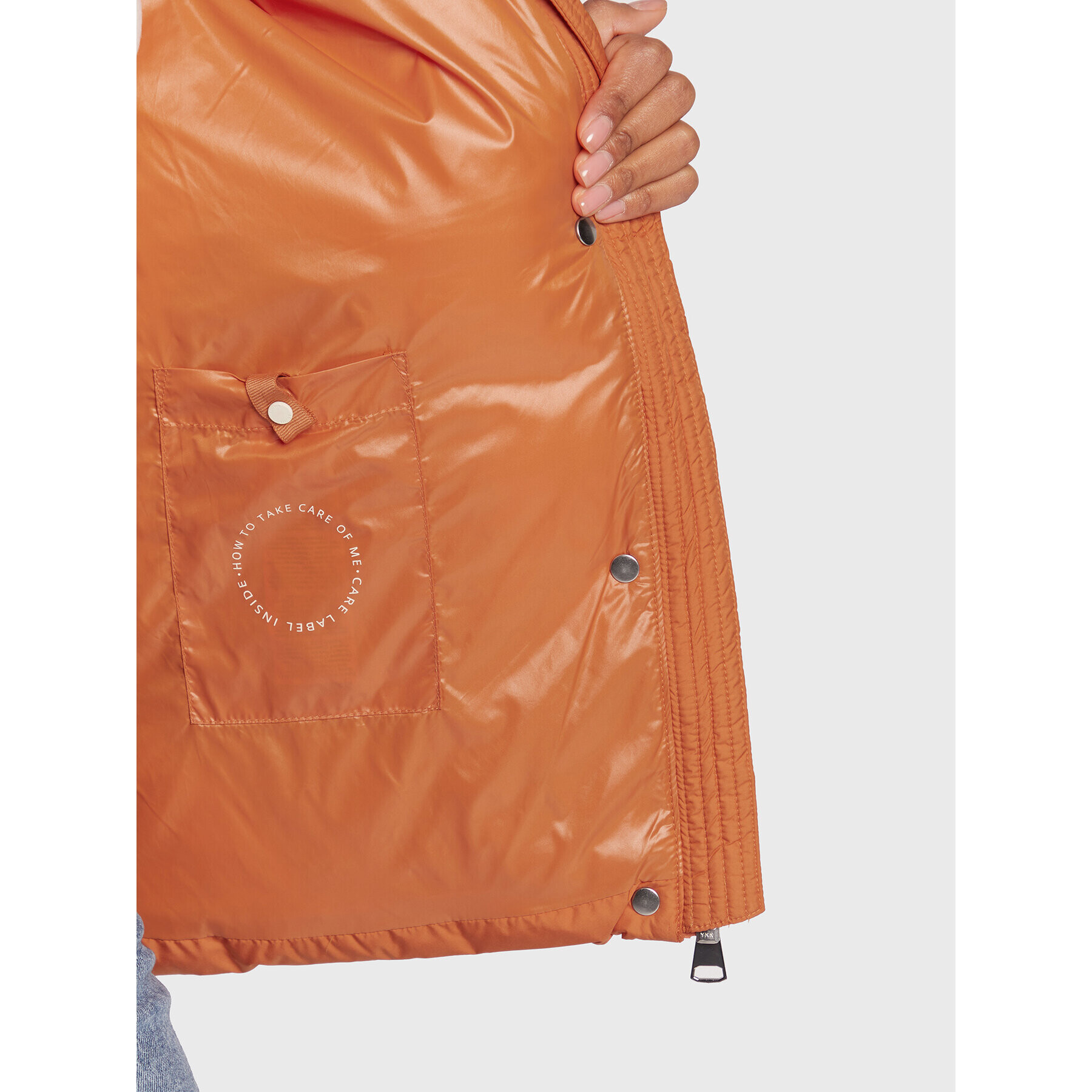 s.Oliver Пухено яке 2117014 Оранжев Regular Fit - Pepit.bg