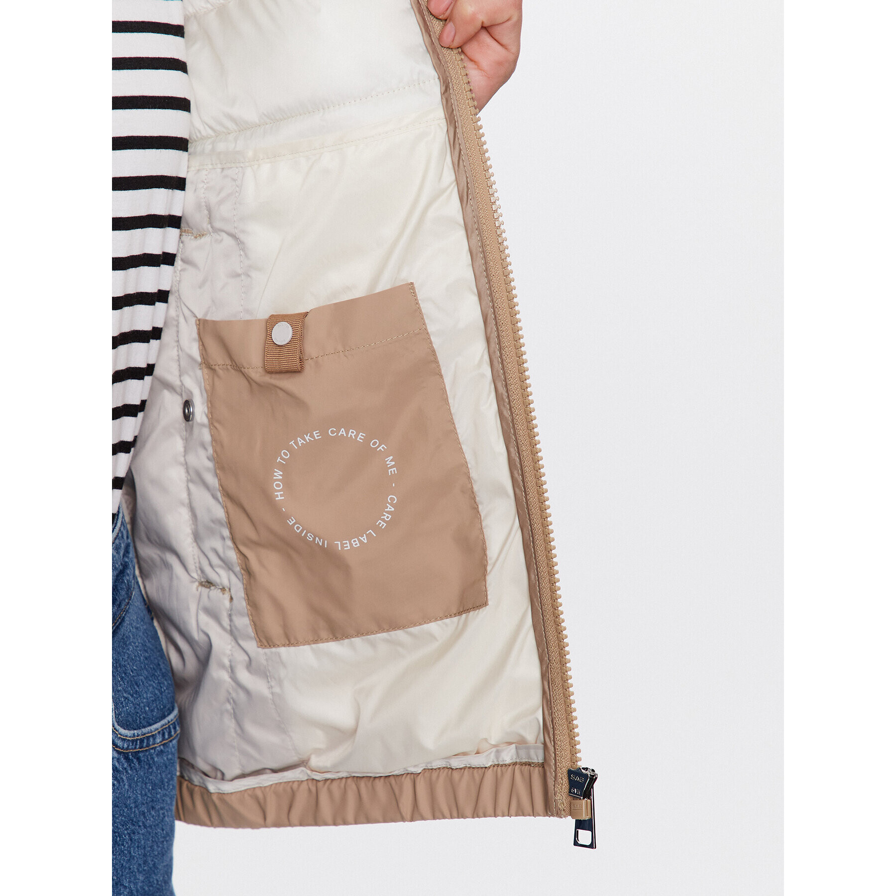 s.Oliver Пухено яке 2124637 Бежов Regular Fit - Pepit.bg