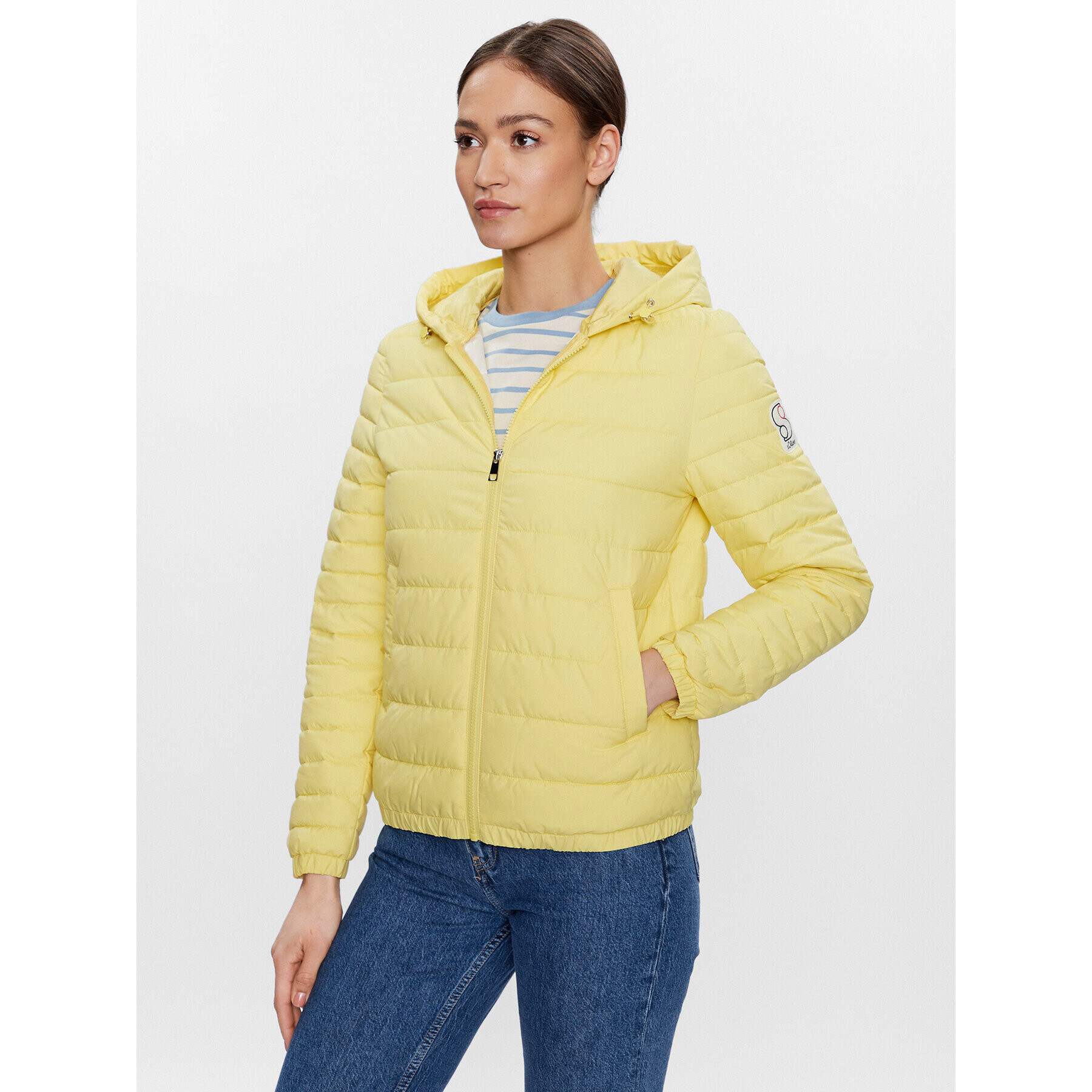 s.Oliver Пухено яке 2124637 Жълт Regular Fit - Pepit.bg