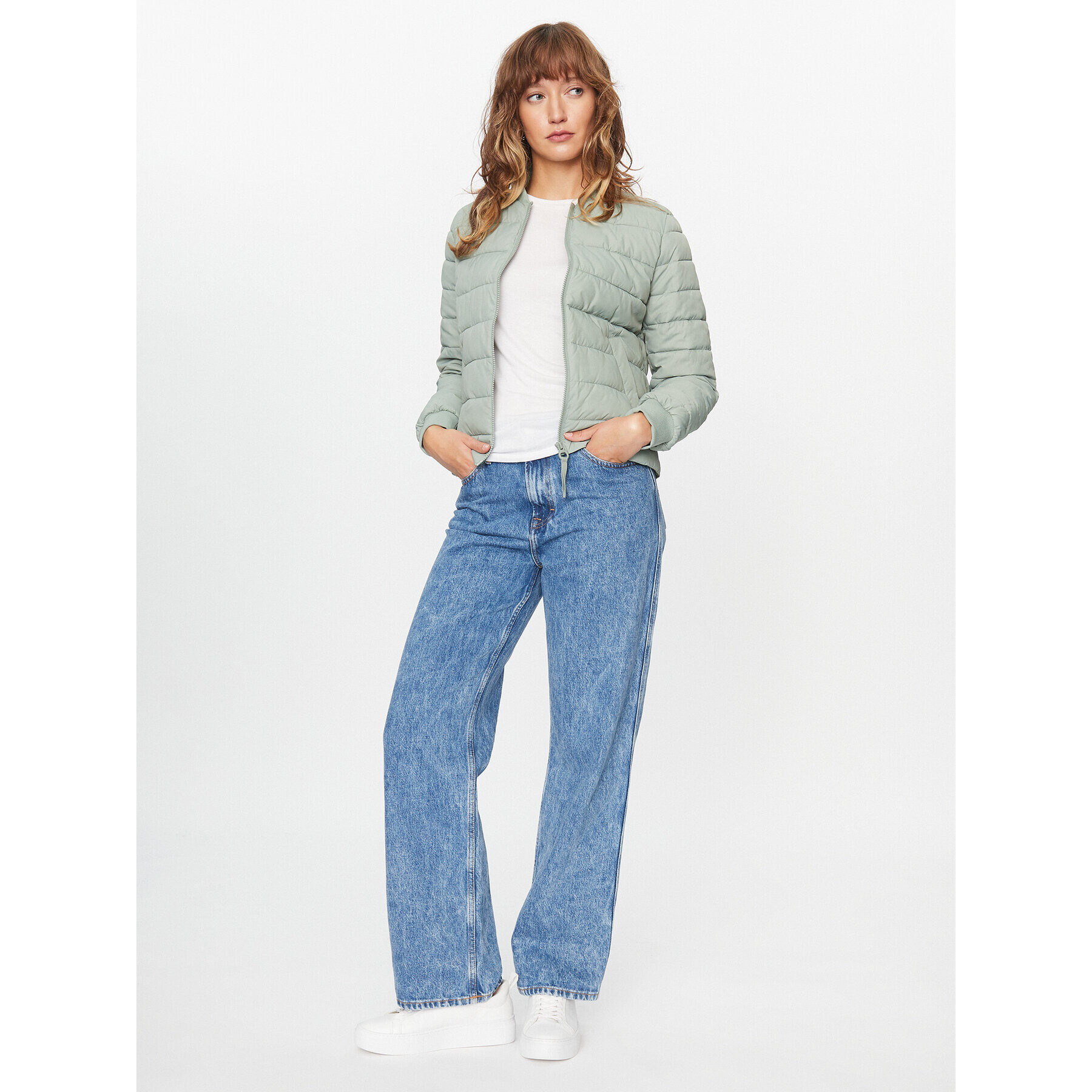 s.Oliver Пухено яке 2133634 Зелен Regular Fit - Pepit.bg
